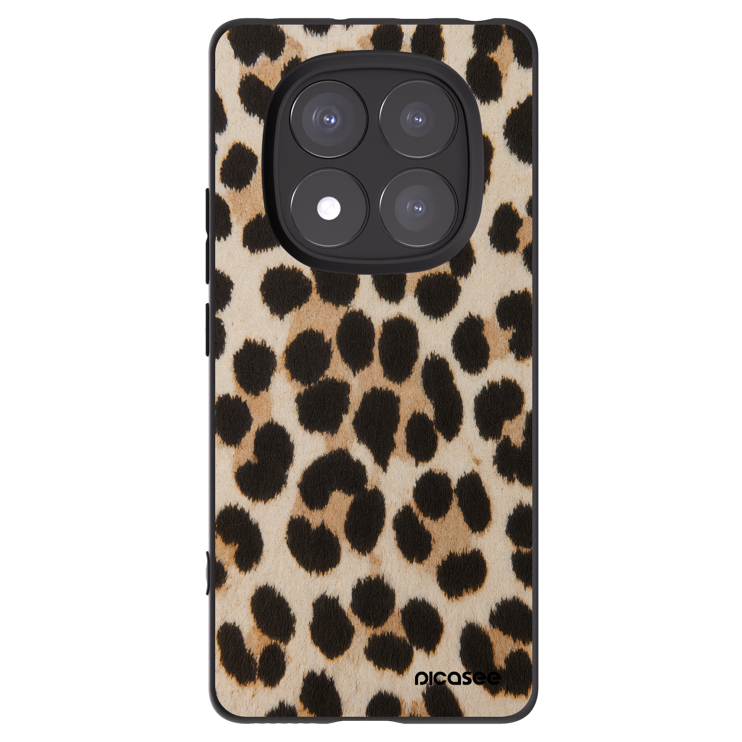 Picasee silikónový čierny obal pre Xiaomi Redmi Note 14 Pro+ 5G - Brown Tiger