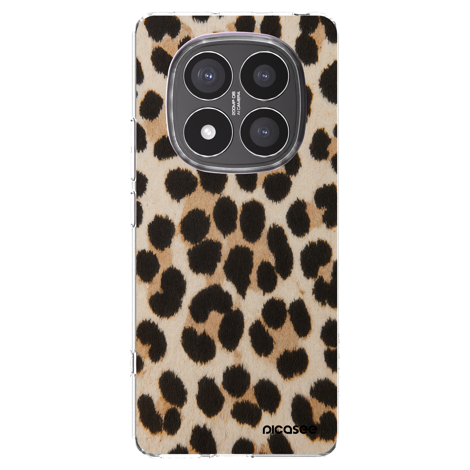 Picasee silikónový prehľadný obal pre Xiaomi Redmi Note 14 Pro+ 5G - Brown Tiger