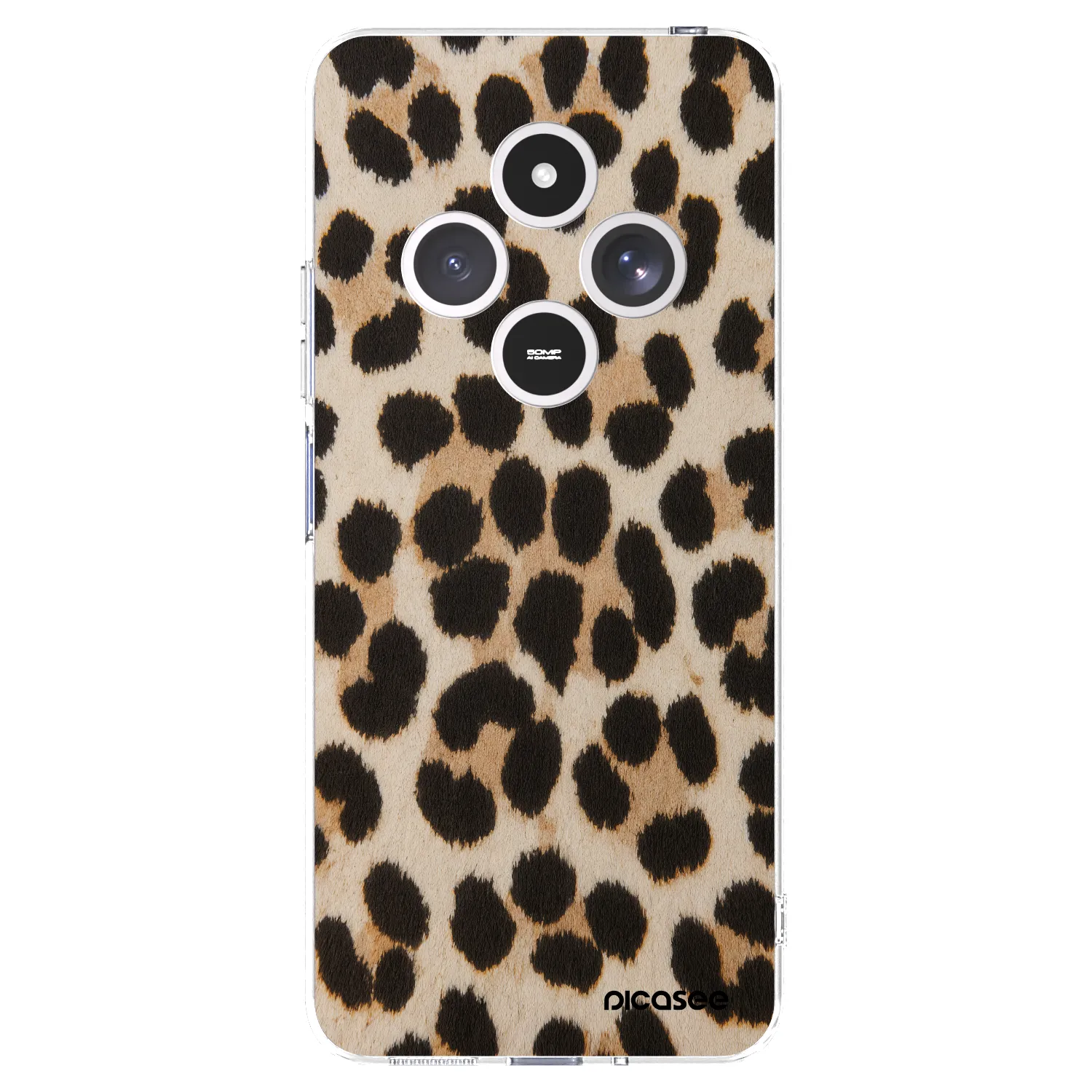 Picasee silikónový prehľadný obal pre Xiaomi Redmi 14C - Brown Tiger