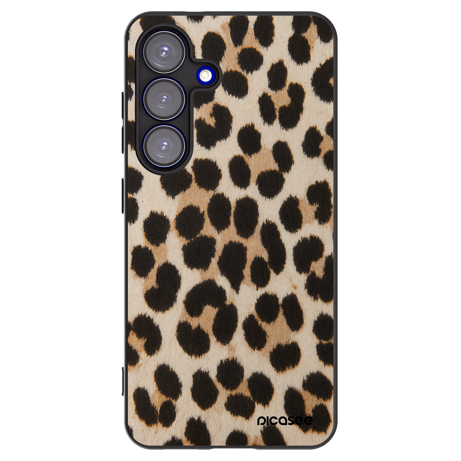 Picasee silikónový čierny obal pre Samsung Galaxy S25 5G - Brown Tiger