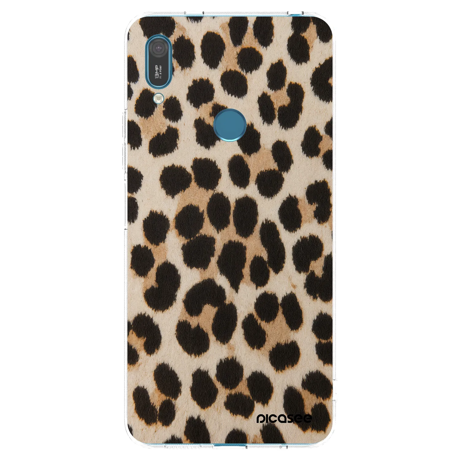 Silikónový prehľadný obal pre Huawei Y7 2019 - Brown Tiger
