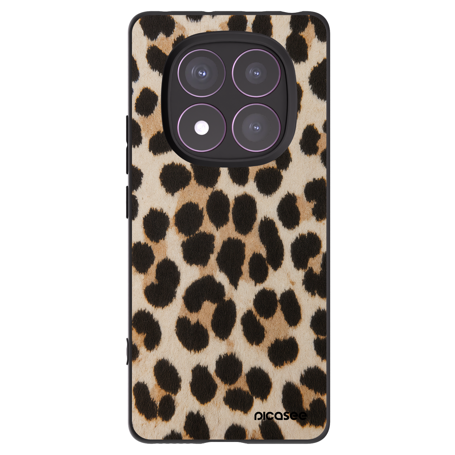 Silikónový čierny obal pre Xiaomi Redmi Note 14 Pro 4G - Brown Tiger