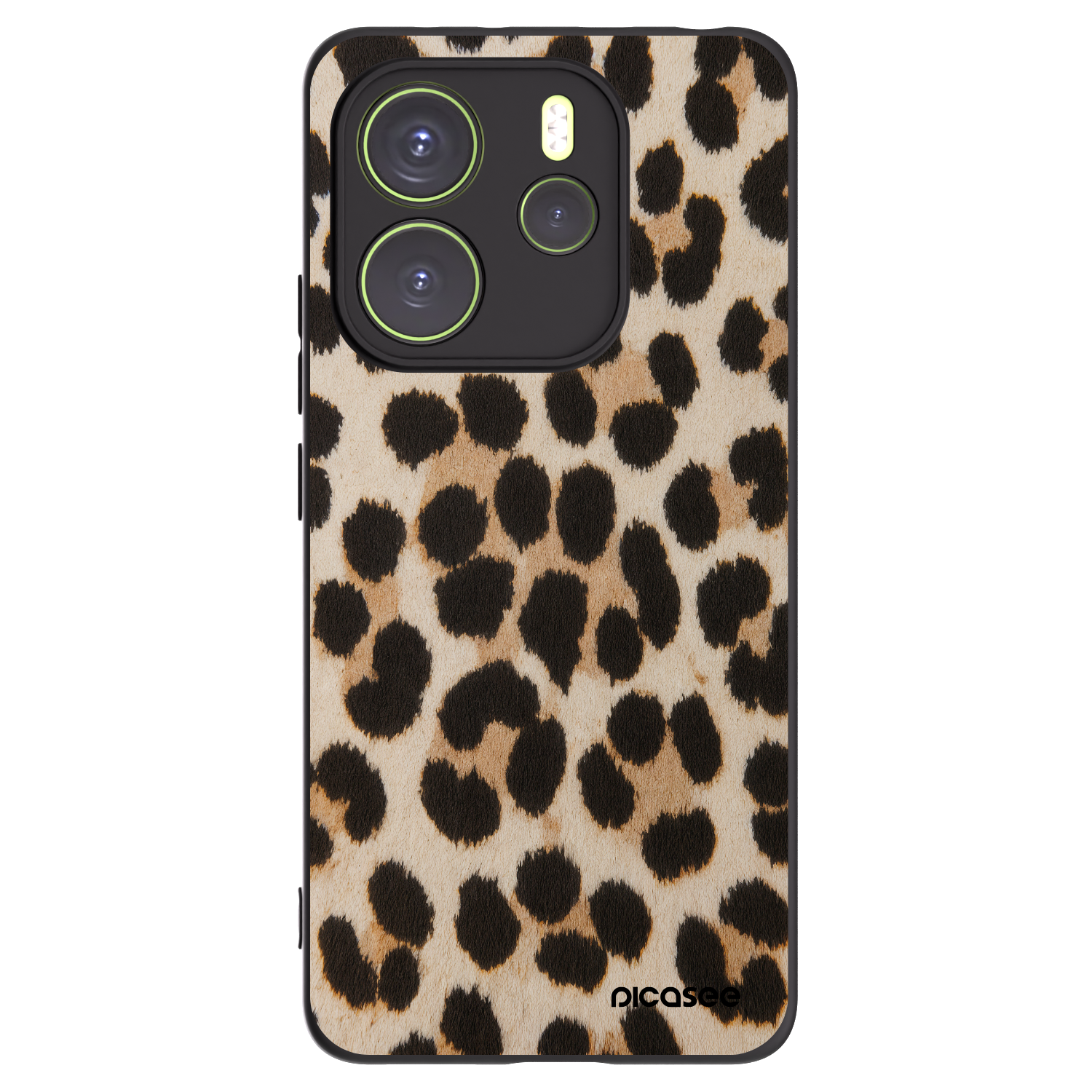 Picasee silikónový čierny obal pre Xiaomi Redmi Note 14 4G - Brown Tiger