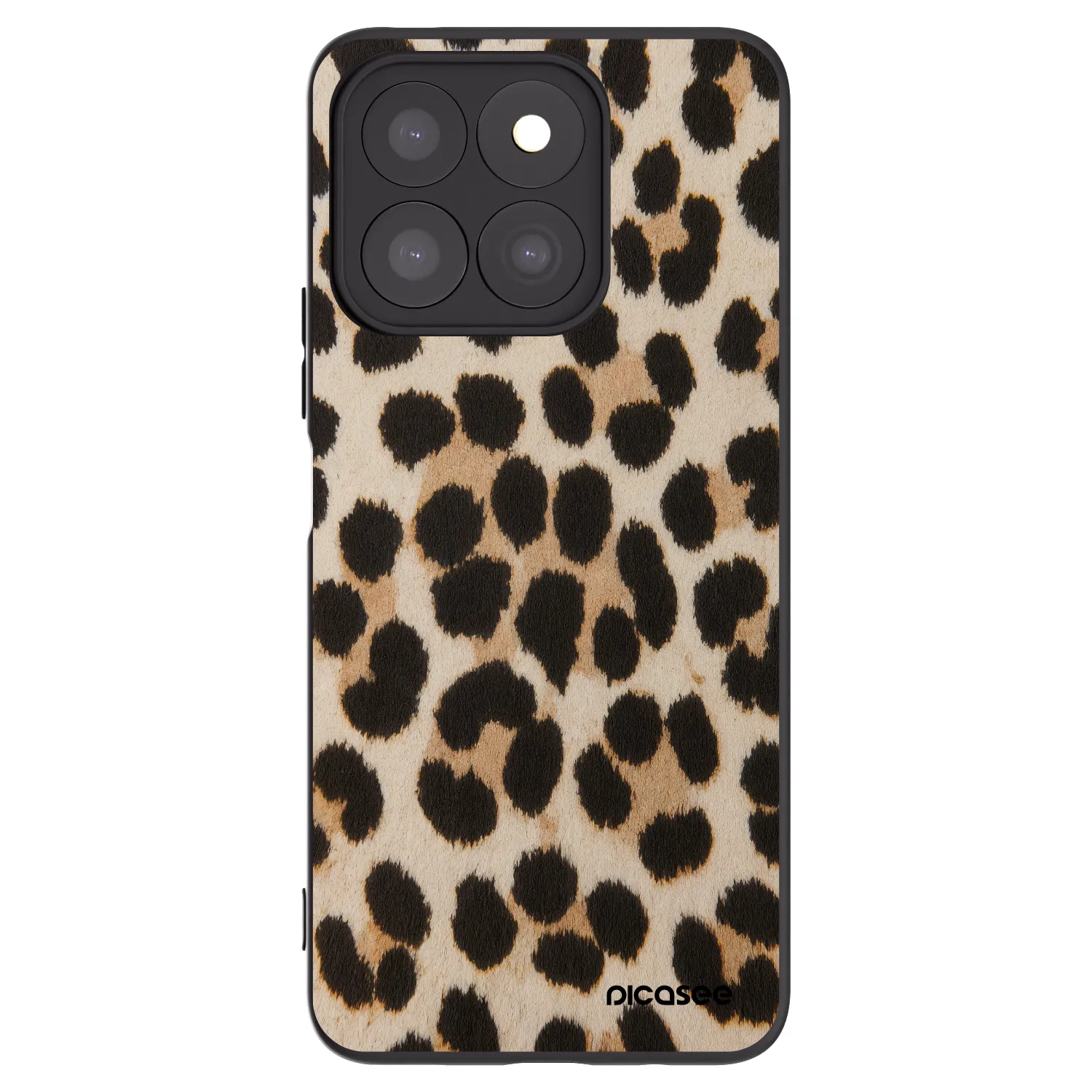 Picasee silikónový čierny obal pre Honor X8c - Brown Tiger