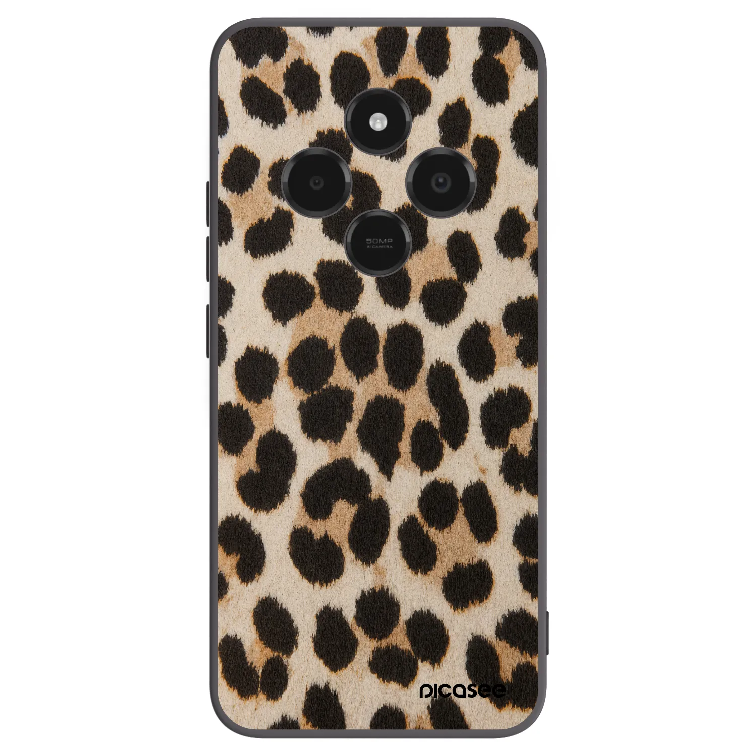 Picasee silikónový čierny obal pre Xiaomi Poco C75 - Brown Tiger