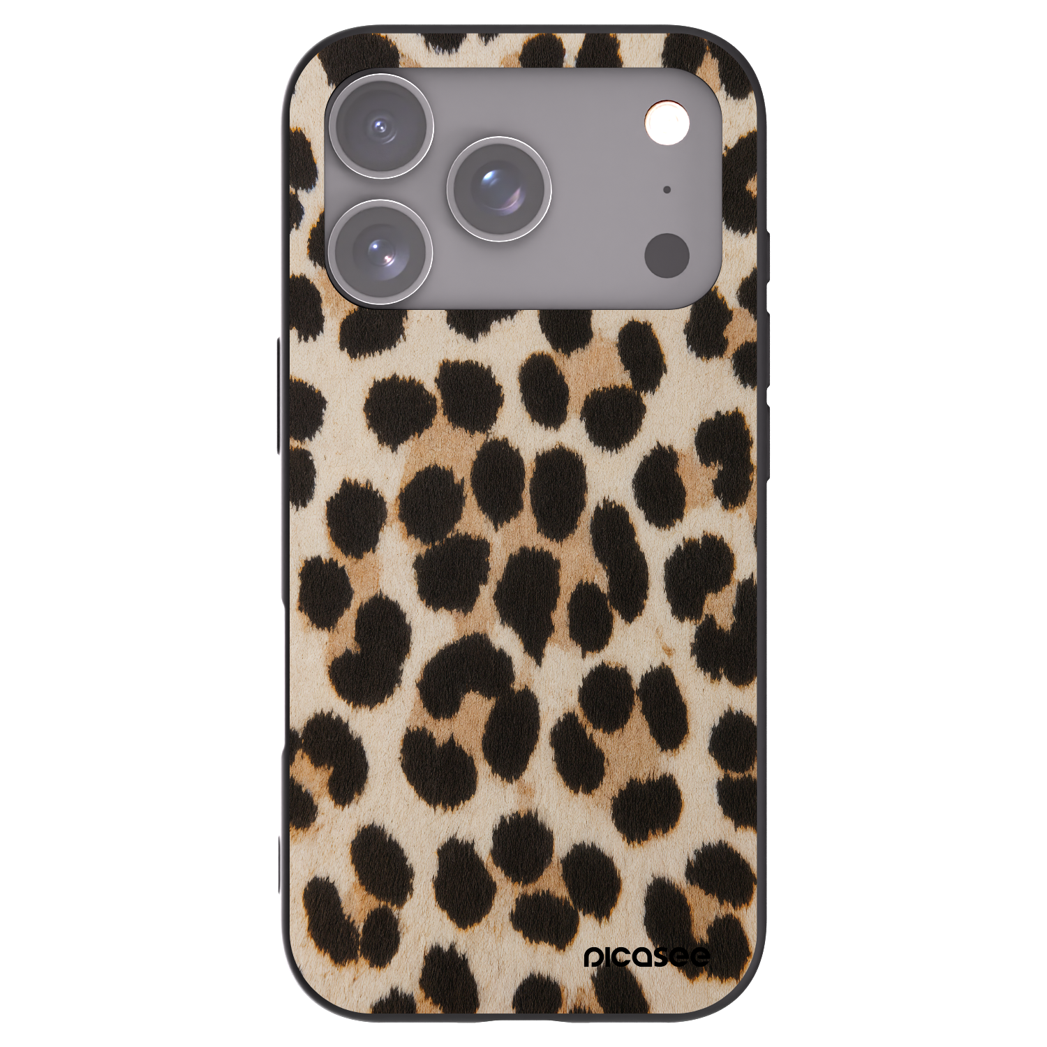 Silikónový čierny obal pre Apple iPhone 17 Pro - Brown Tiger