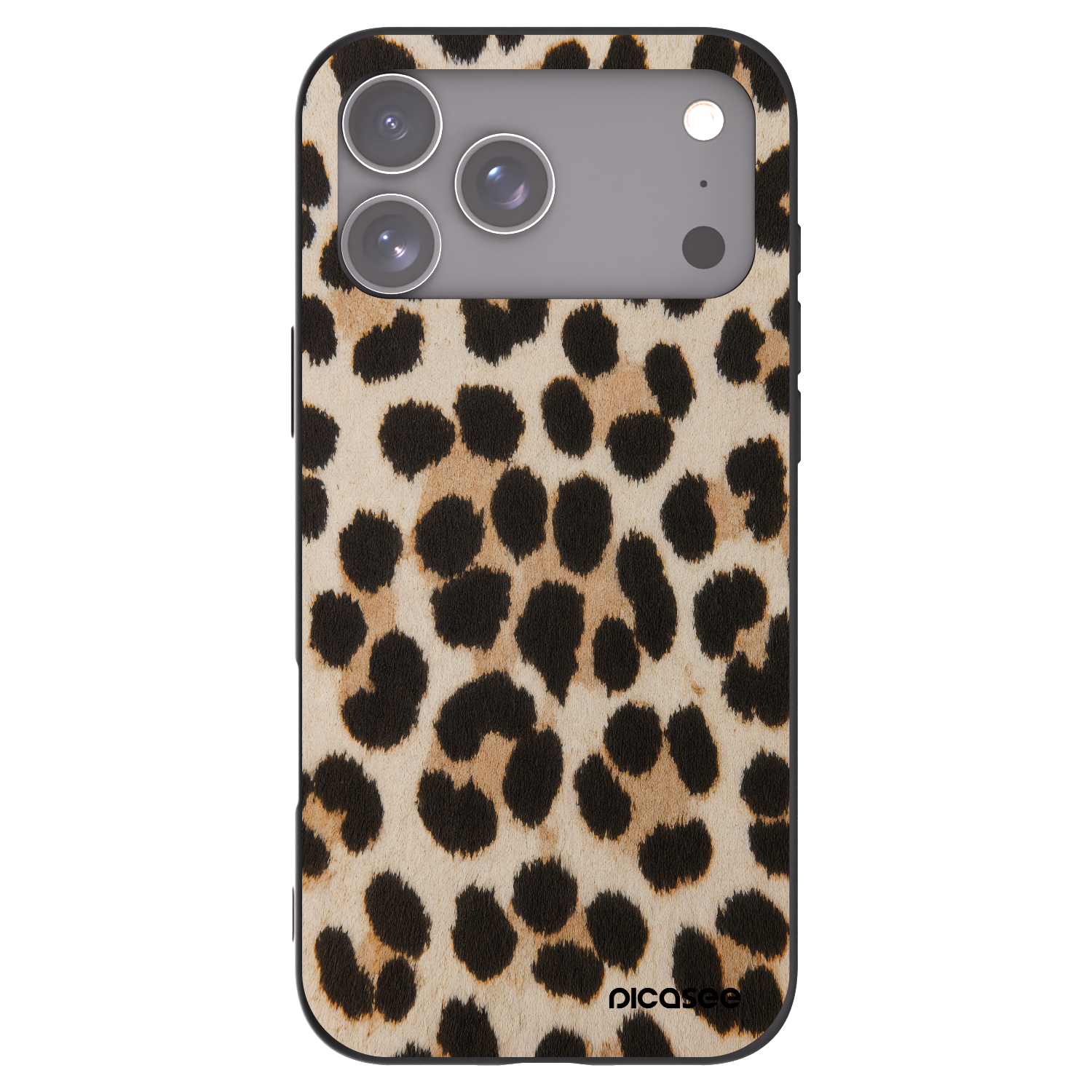 Silikónový čierny obal pre Apple iPhone 17 Pro Max - Brown Tiger