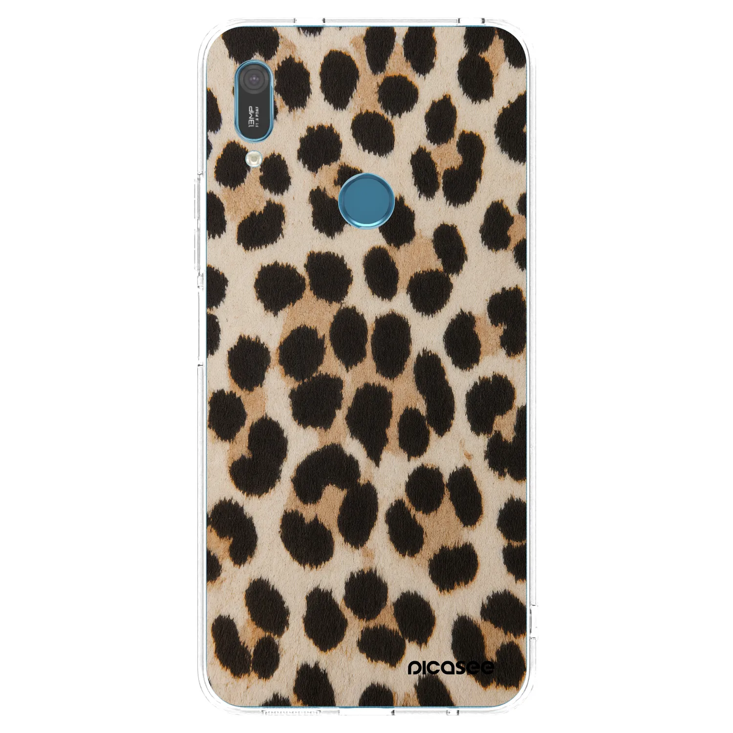 Picasee silikónový prehľadný obal pre Huawei Y6 2019 - Brown Tiger