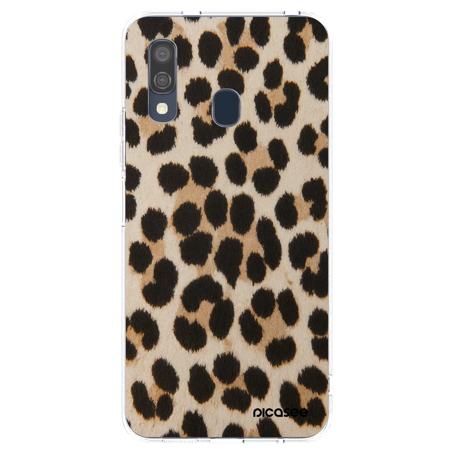 Picasee silikónový prehľadný obal pre Samsung Galaxy A40 A405F - Brown Tiger