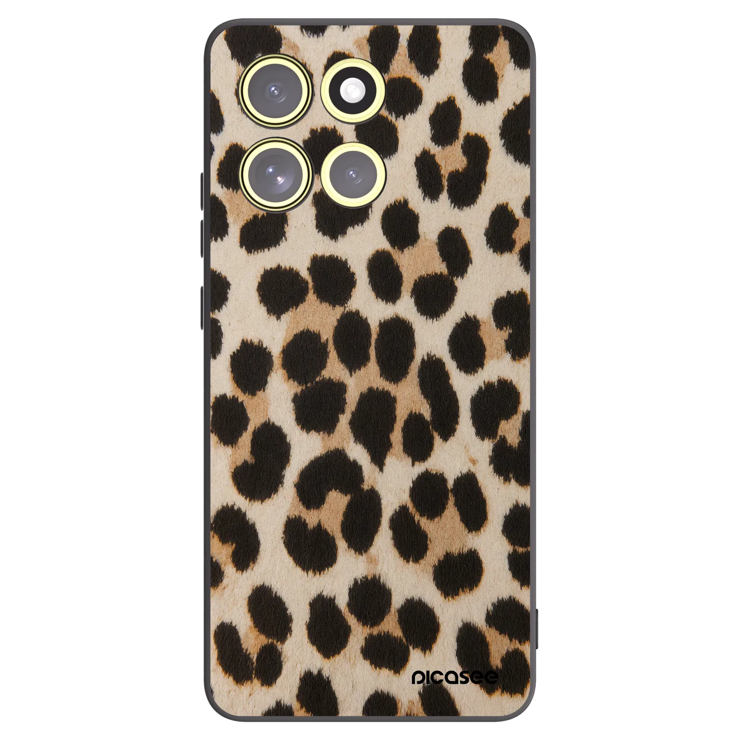 Picasee silikónový čierny obal pre Motorola Moto G86 5G - Brown Tiger