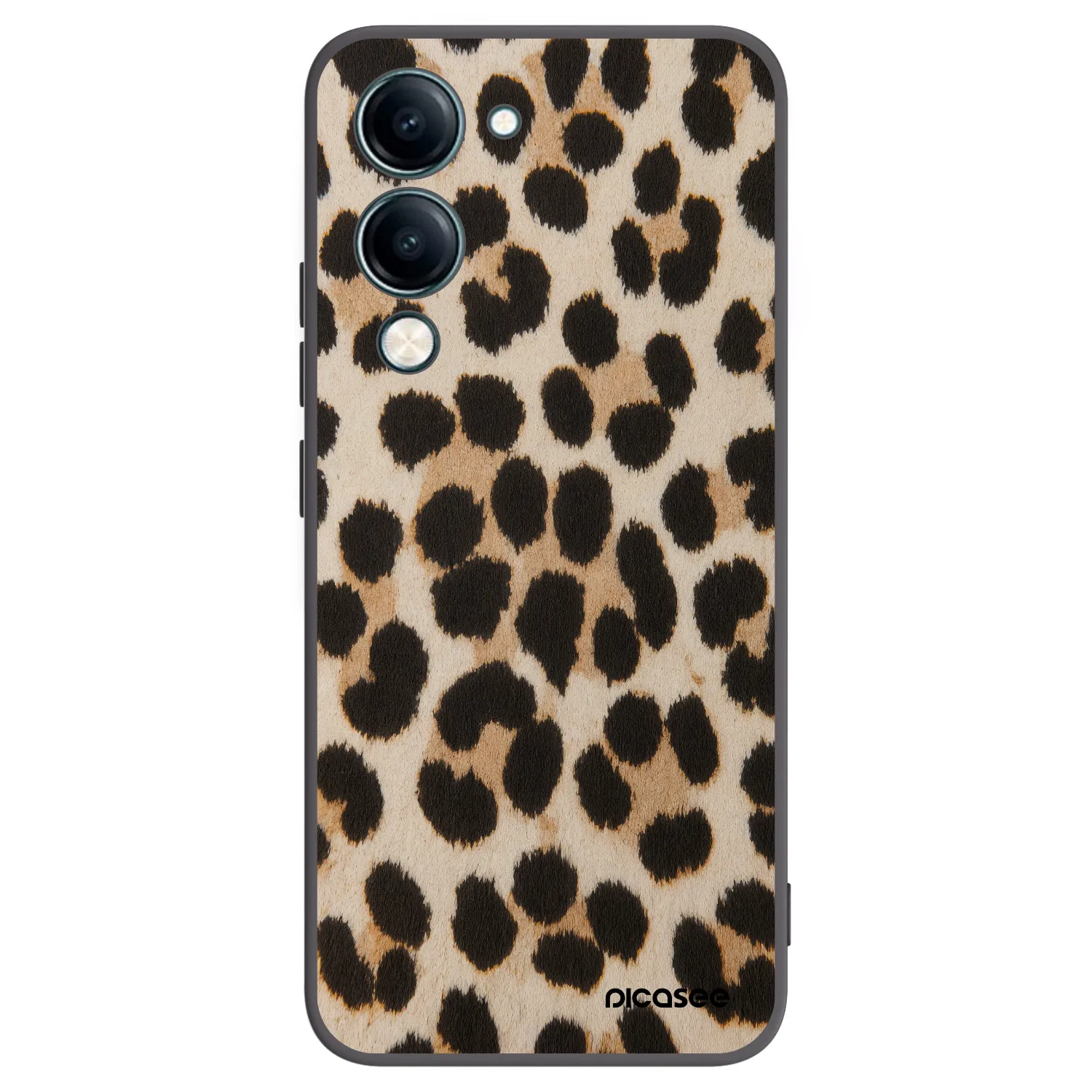 Picasee silikónový čierny obal pre Vivo Y29s 5G - Brown Tiger