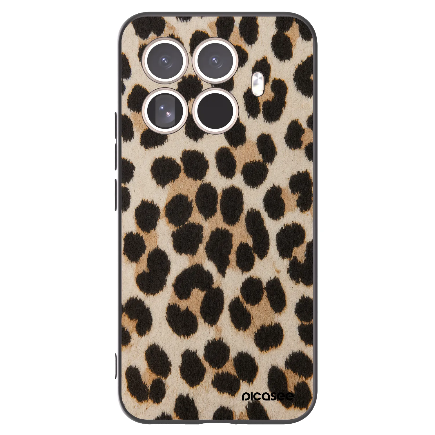 Picasee silikónový čierny obal pre Xiaomi 15T Pro - Brown Tiger