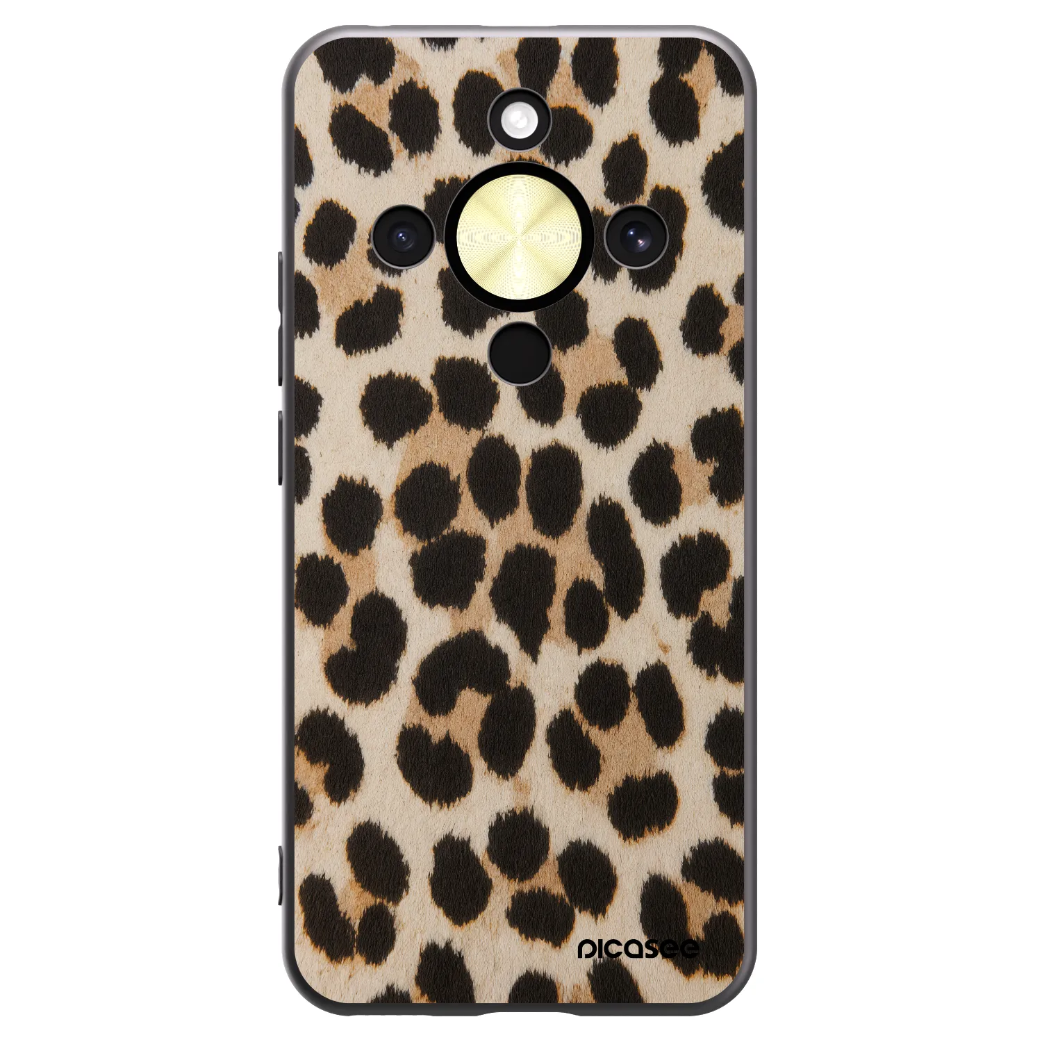 Picasee silikónový čierny obal pre Honor Magic8 Lite 5G - Brown Tiger