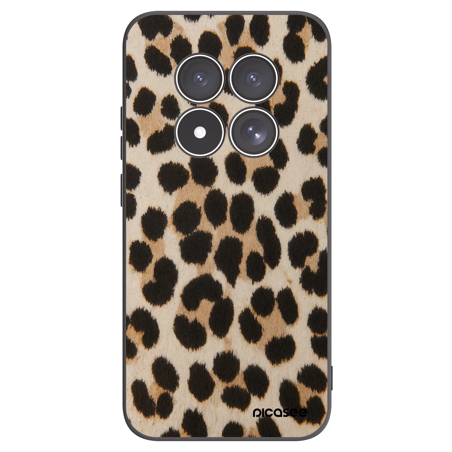 Picasee silikónový čierny obal pre Xiaomi Redmi Note 15 Pro 5G - Brown Tiger