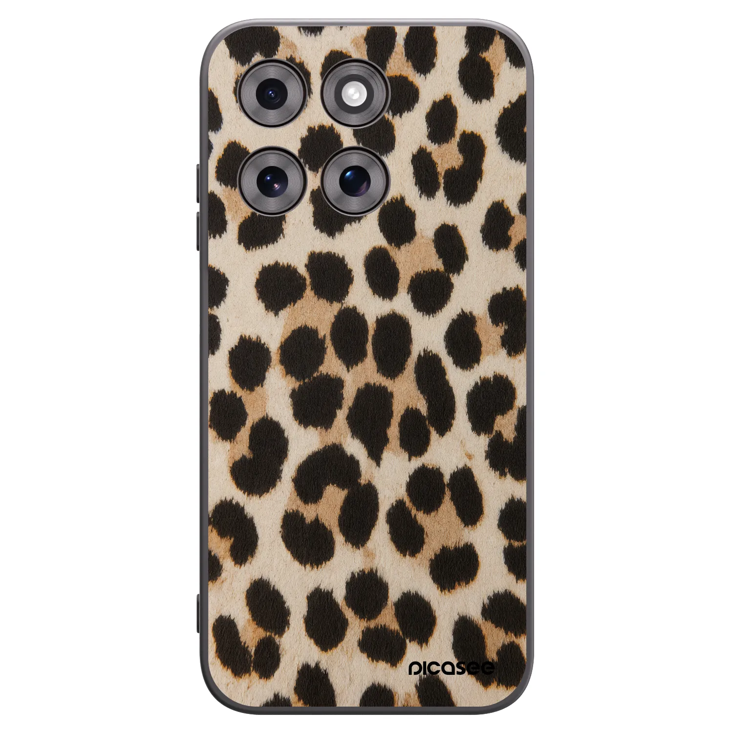 Picasee silikónový čierny obal pre Motorola Moto G77 - Brown Tiger