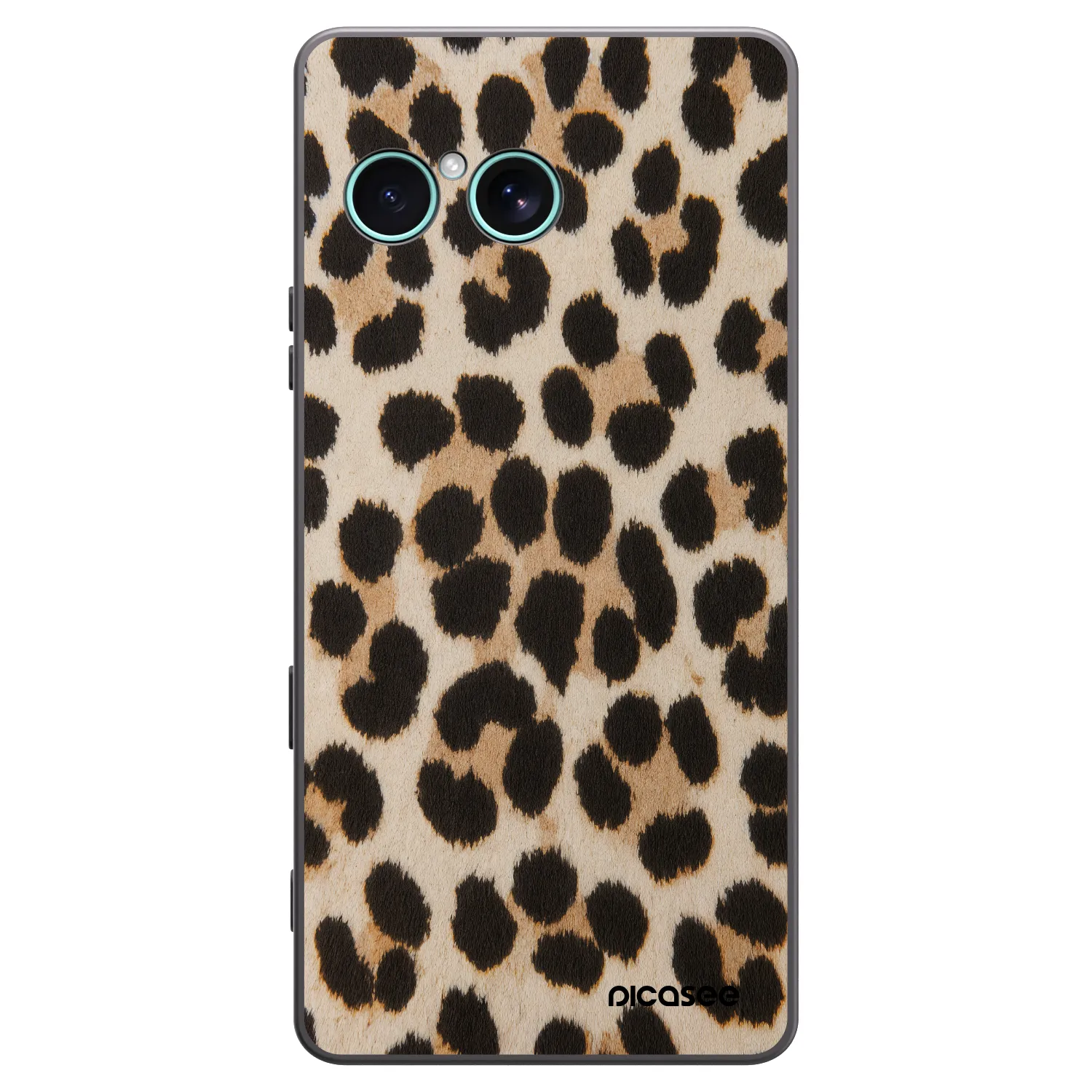Picasee silikónový čierny obal pre Sony Xperia 10 VII - Brown Tiger
