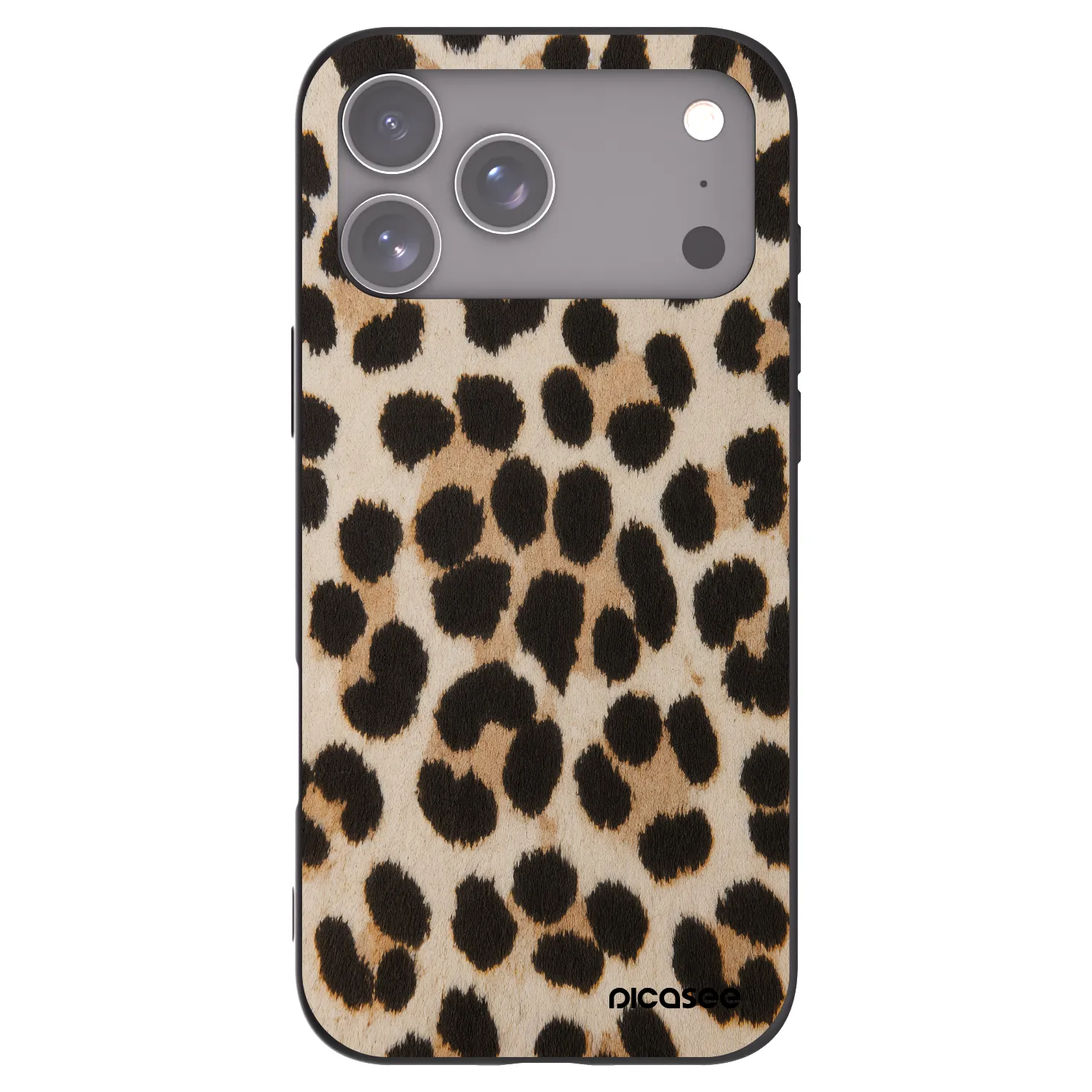 Picasee silikónový čierny obal pre Apple iPhone 18 Pro Max - Brown Tiger