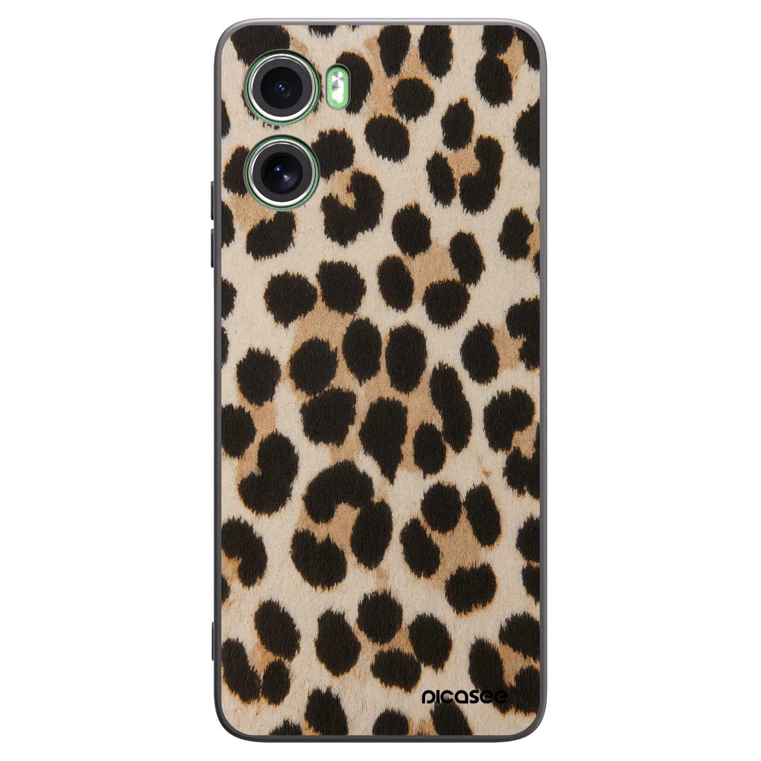 Picasee silikónový čierny obal pre Motorola Moto G06 - Brown Tiger
