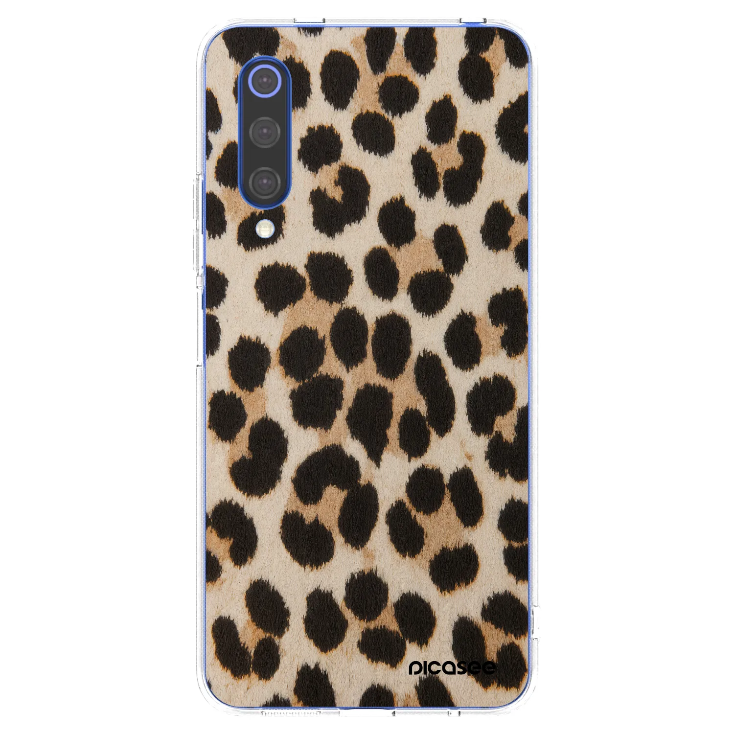 Picasee silikónový prehľadný obal pre Xiaomi Mi 9 SE - Brown Tiger