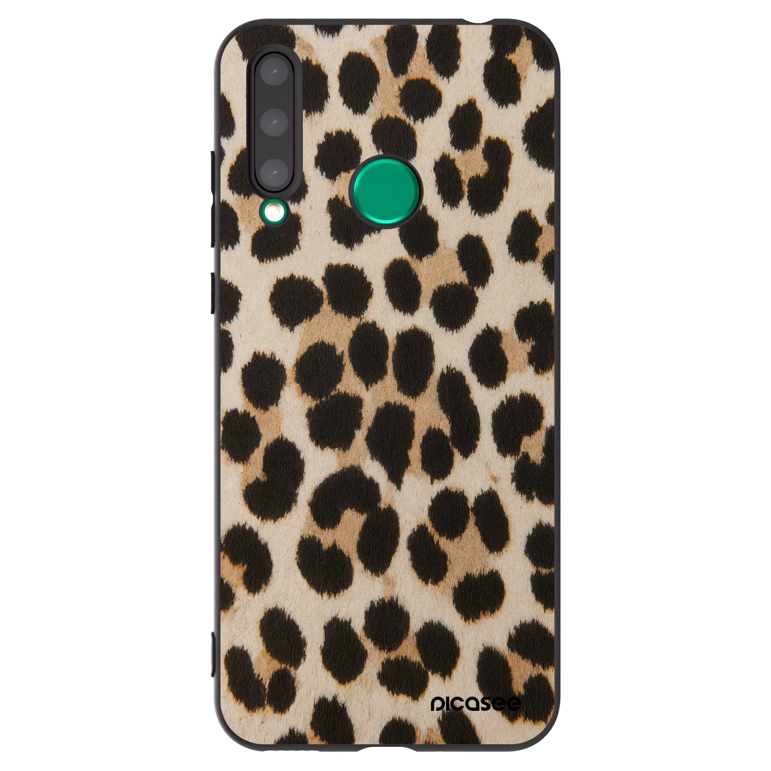 Picasee silikónový čierny obal pre Honor 20 Lite - Brown Tiger