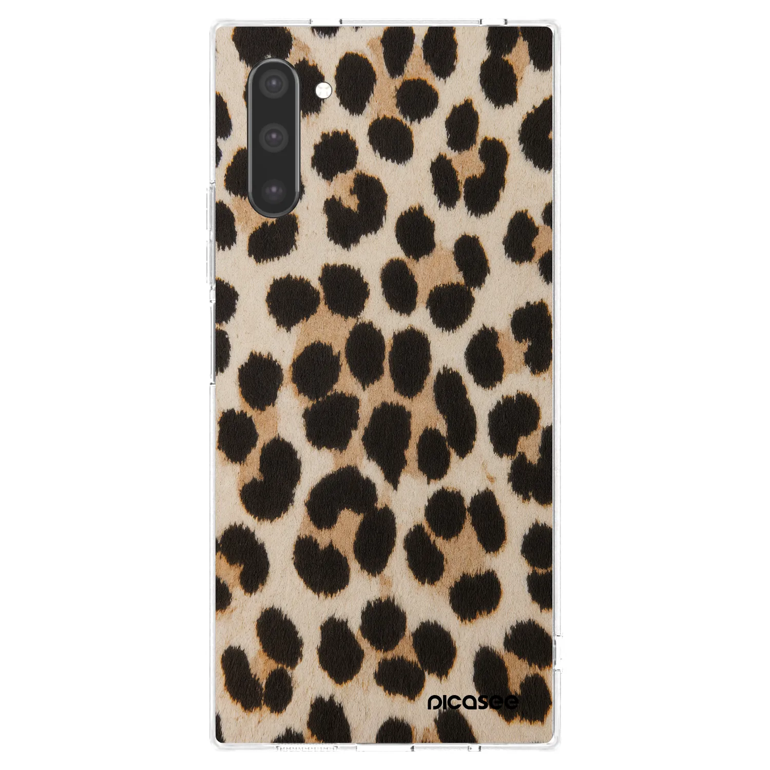 Picasee silikónový prehľadný obal pre Samsung Galaxy Note 10 N970F - Brown Tiger