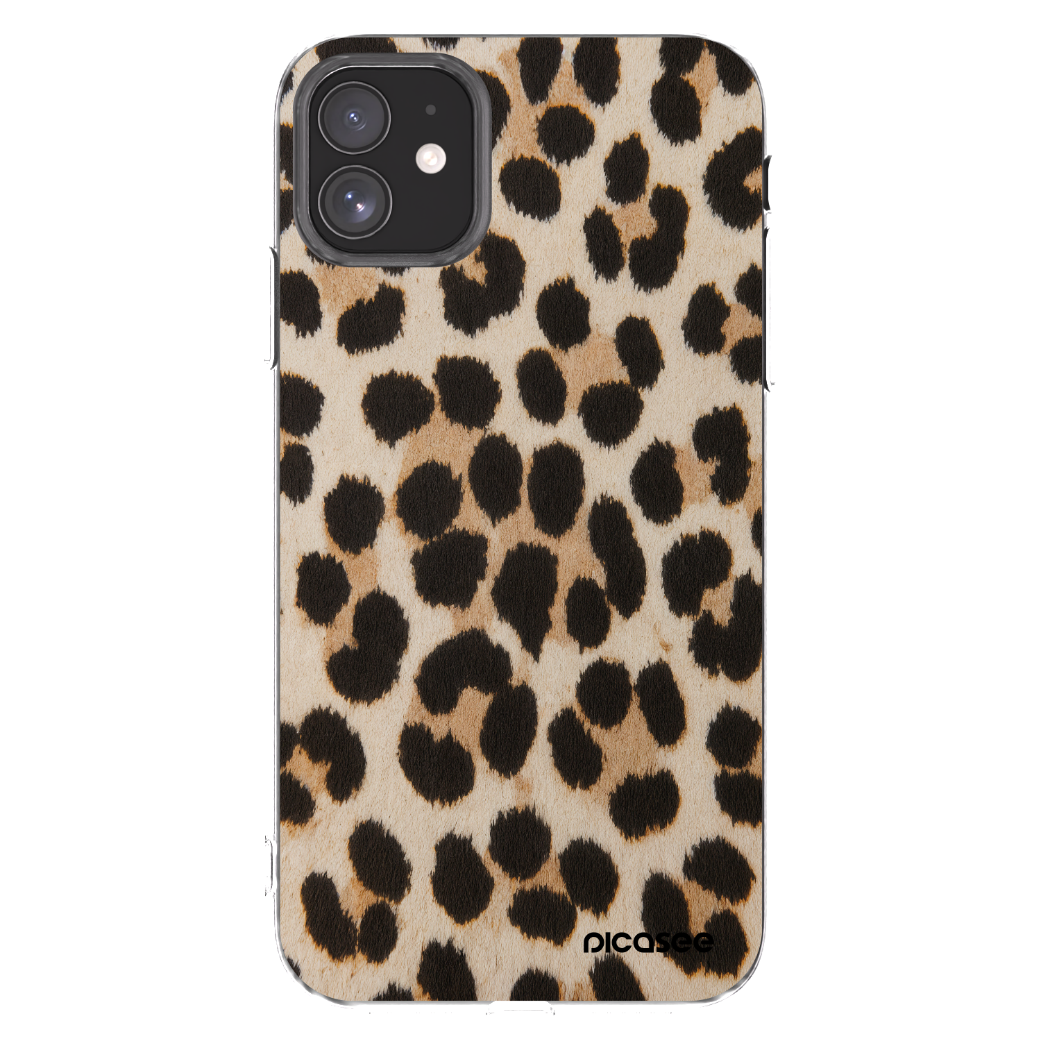Silikónový prehľadný obal pre Apple iPhone 11 - Brown Tiger