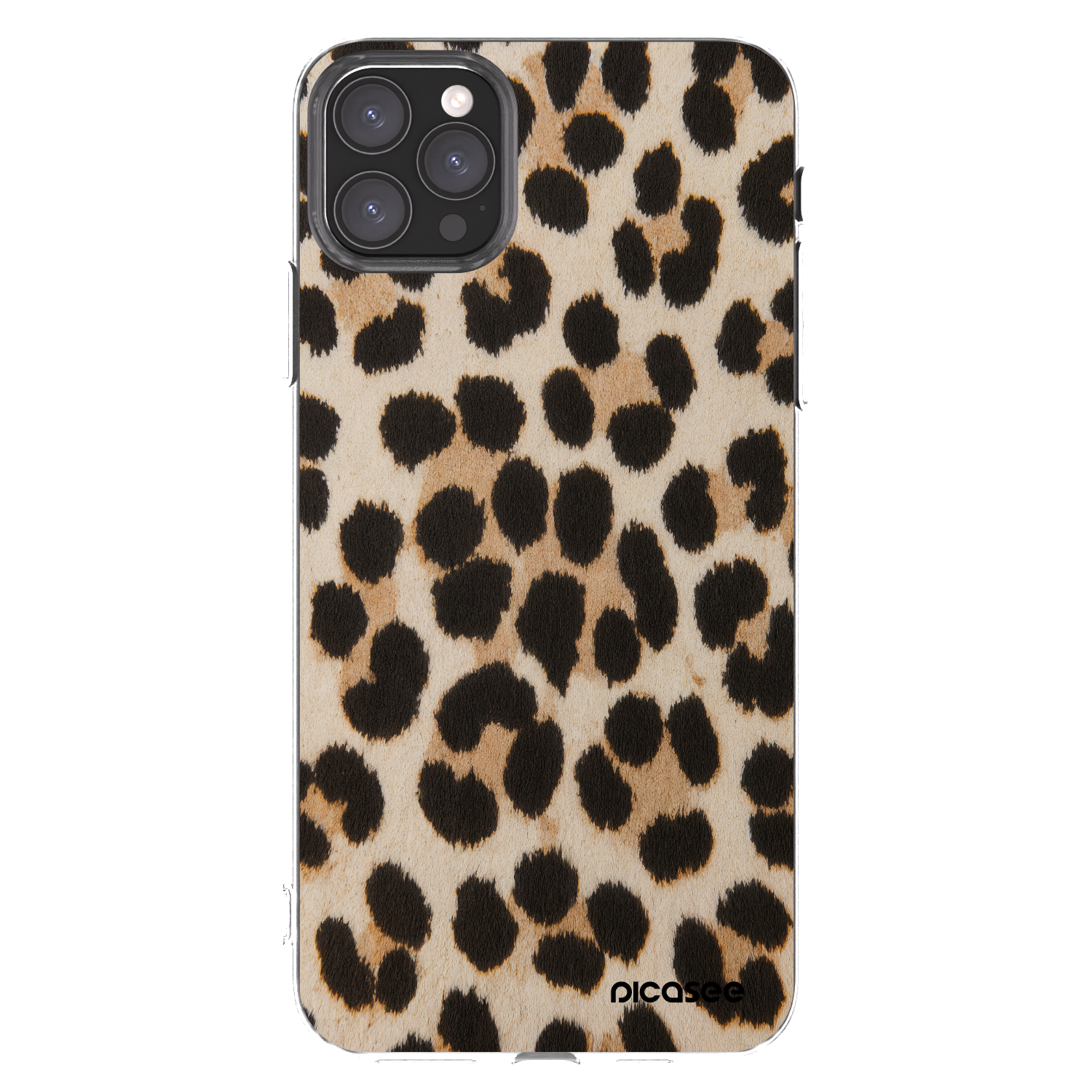 Picasee silikónový prehľadný obal pre Apple iPhone 11 Pro Max - Brown Tiger
