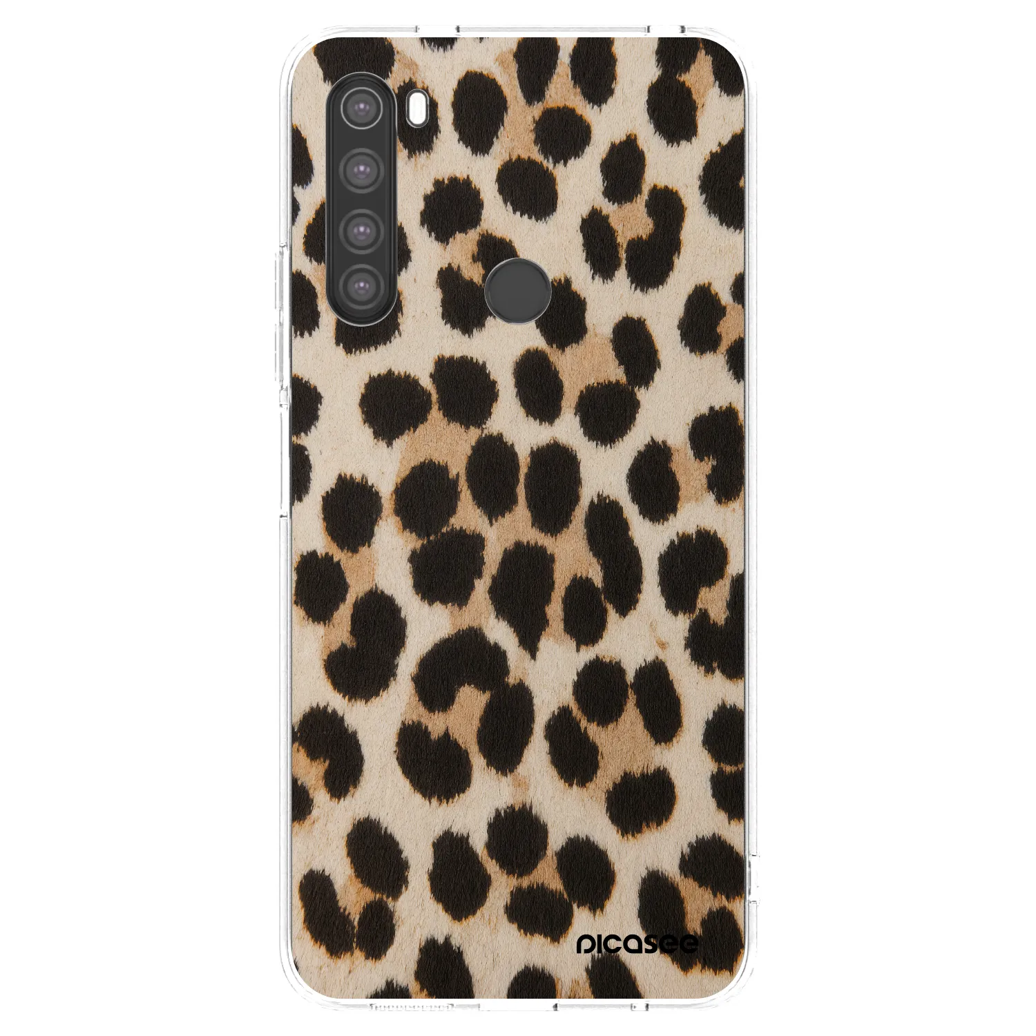 Picasee silikónový prehľadný obal pre Xiaomi Redmi Note 8 - Brown Tiger