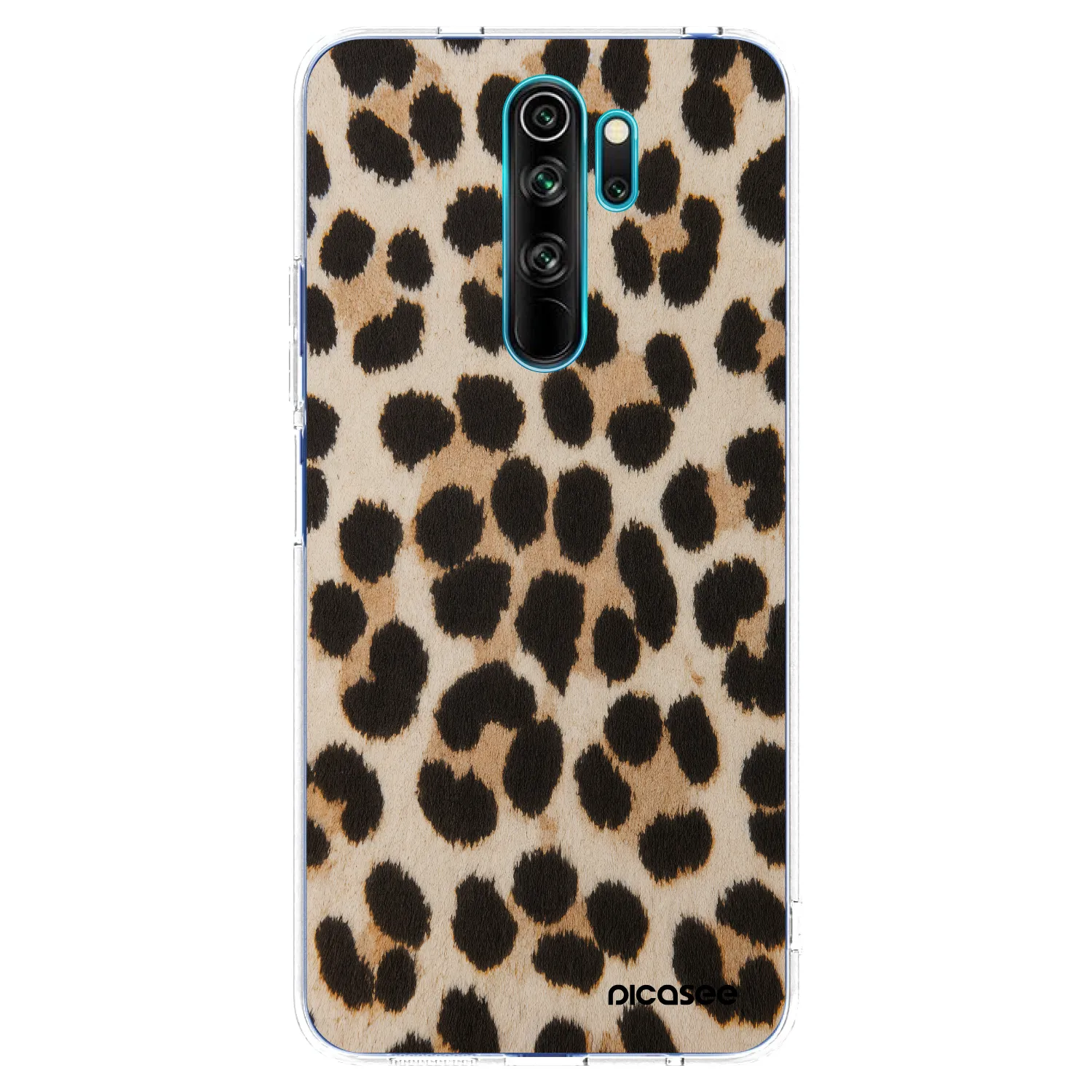 Picasee silikónový prehľadný obal pre Xiaomi Redmi Note 8 Pro - Brown Tiger