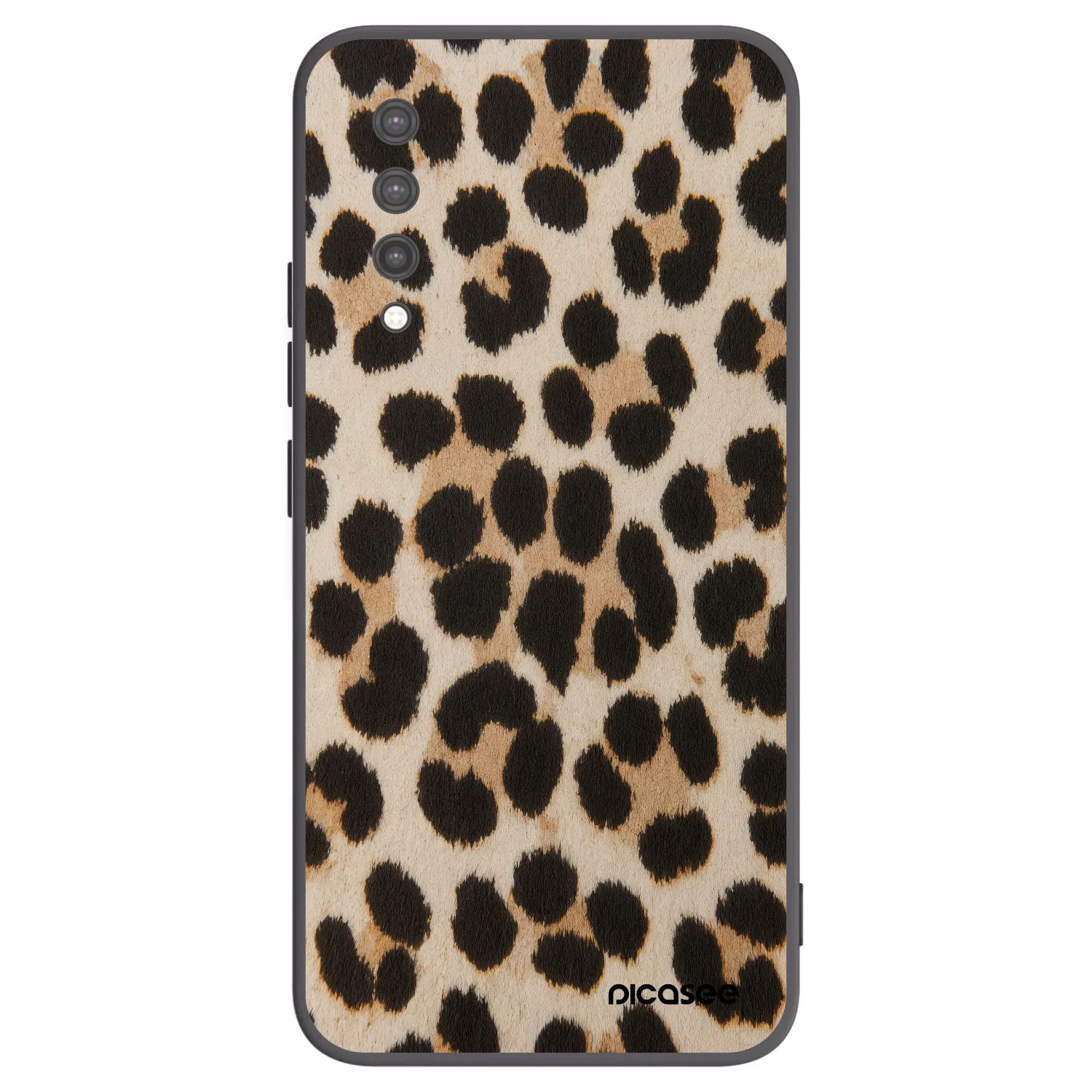 Picasee silikónový čierny obal pre Xiaomi Mi 9 Lite - Brown Tiger