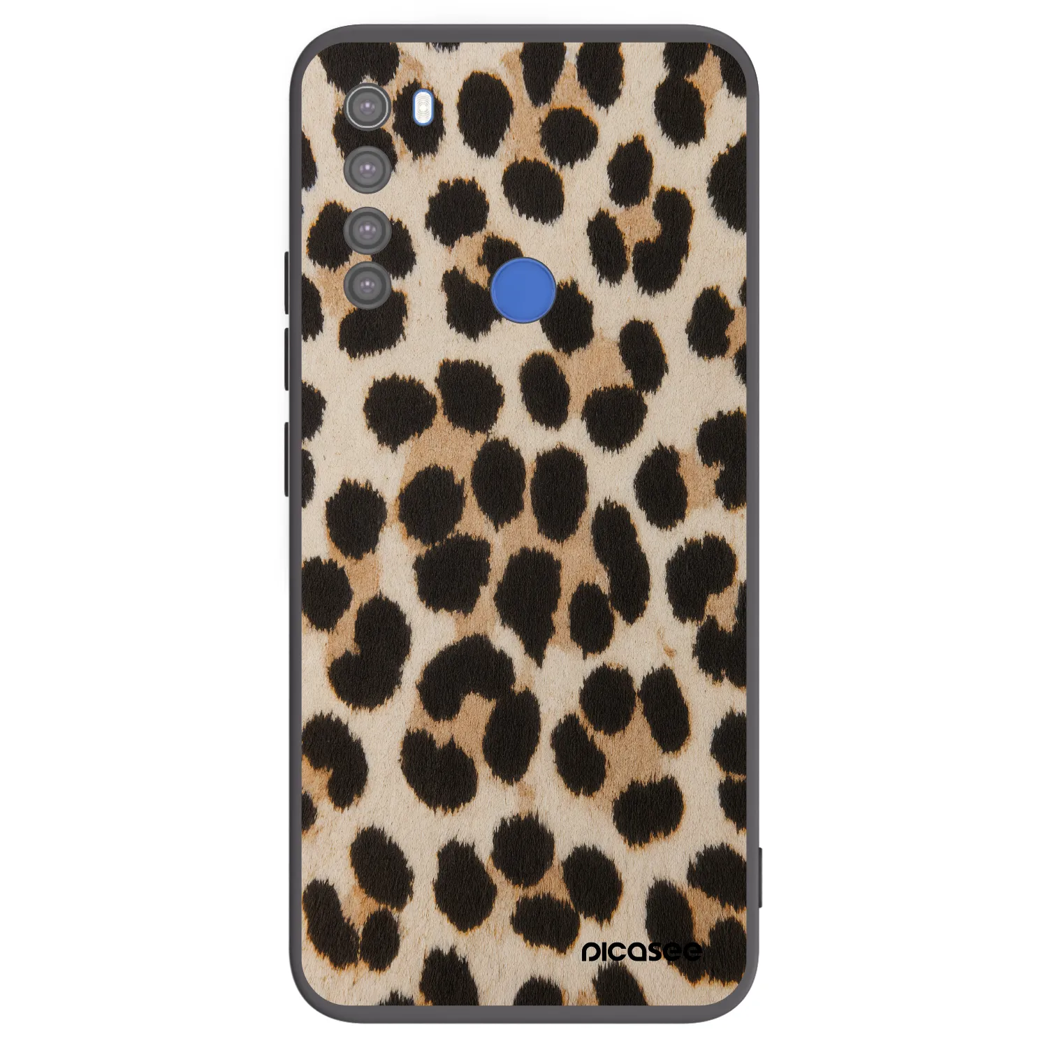 Picasee silikónový čierny obal pre Xiaomi Redmi Note 8T - Brown Tiger