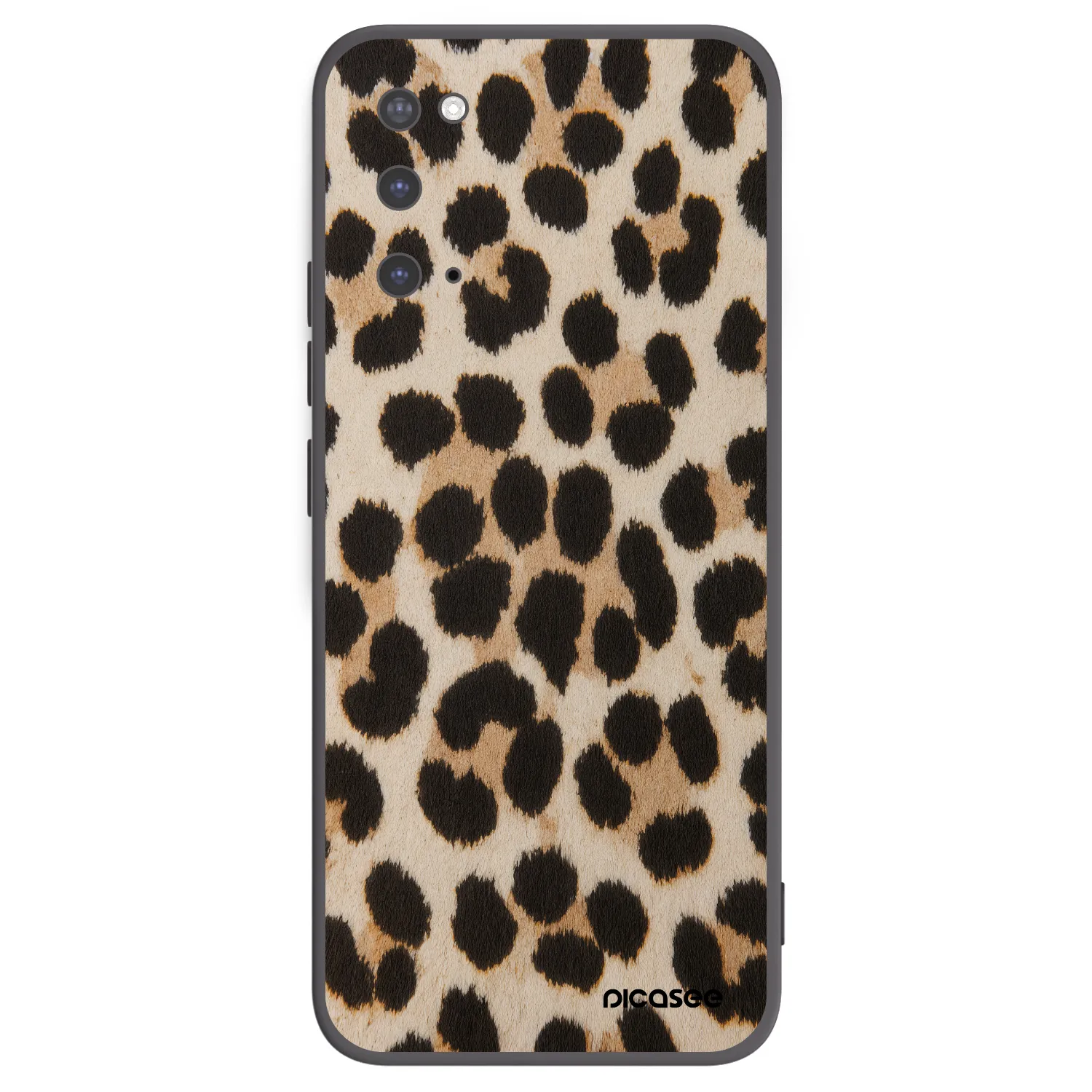 Picasee silikónový čierny obal pre Samsung Galaxy S20 G980F - Brown Tiger