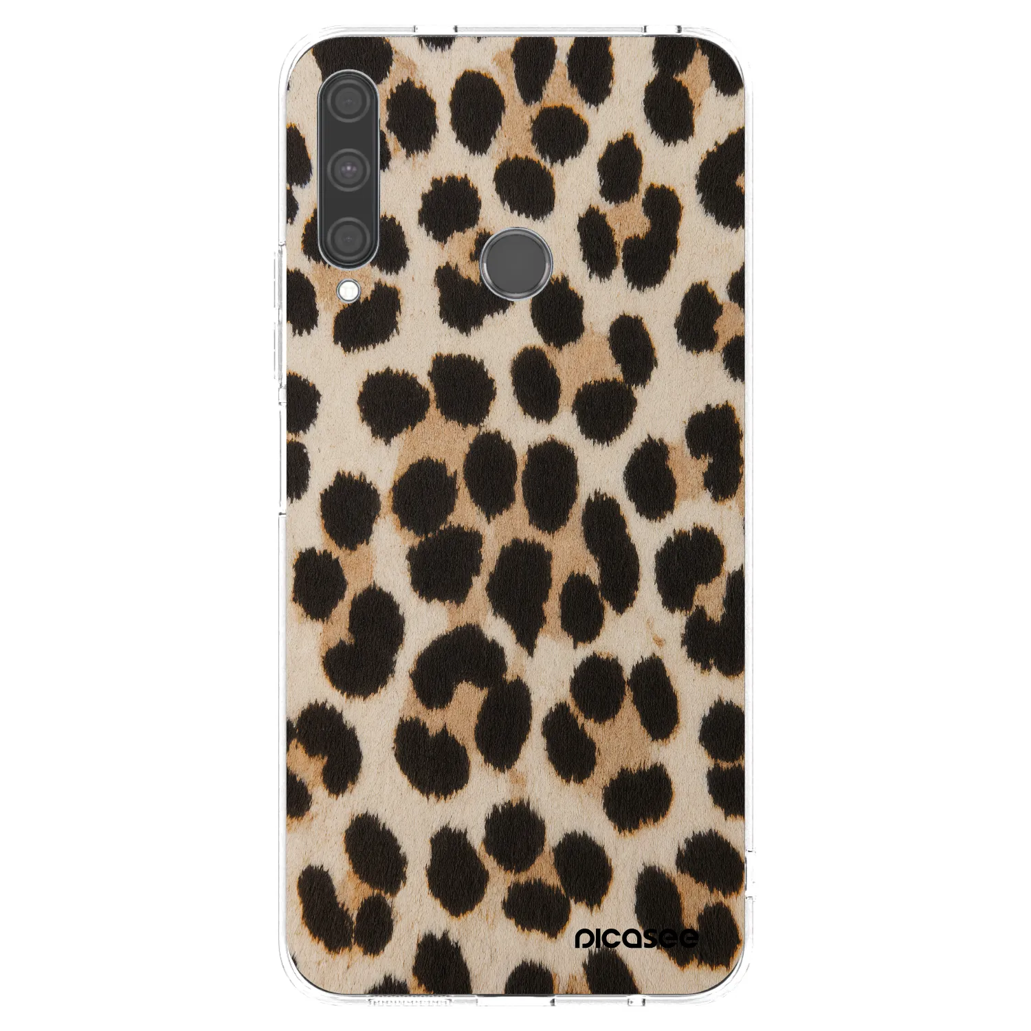 Picasee silikónový prehľadný obal pre Huawei P40 Lite E - Brown Tiger
