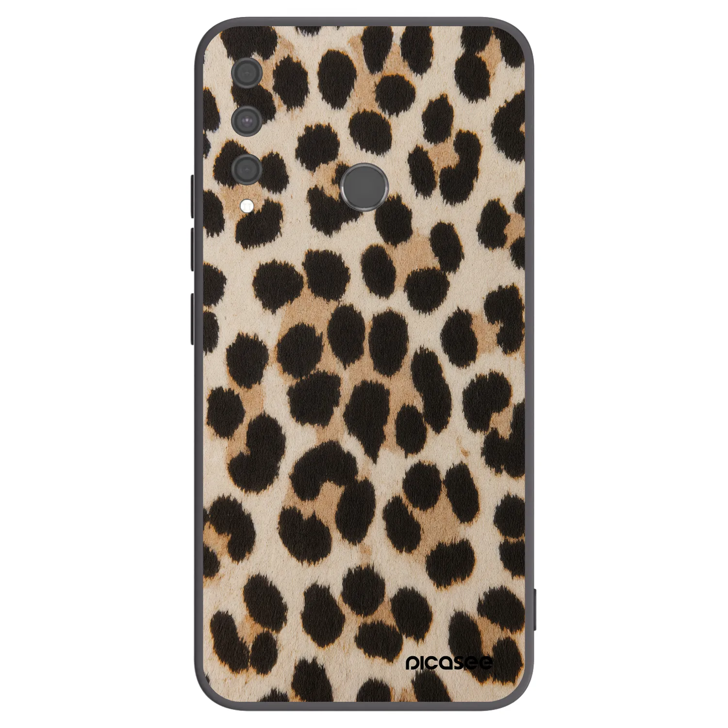 Picasee silikónový čierny obal pre Huawei P40 Lite E - Brown Tiger