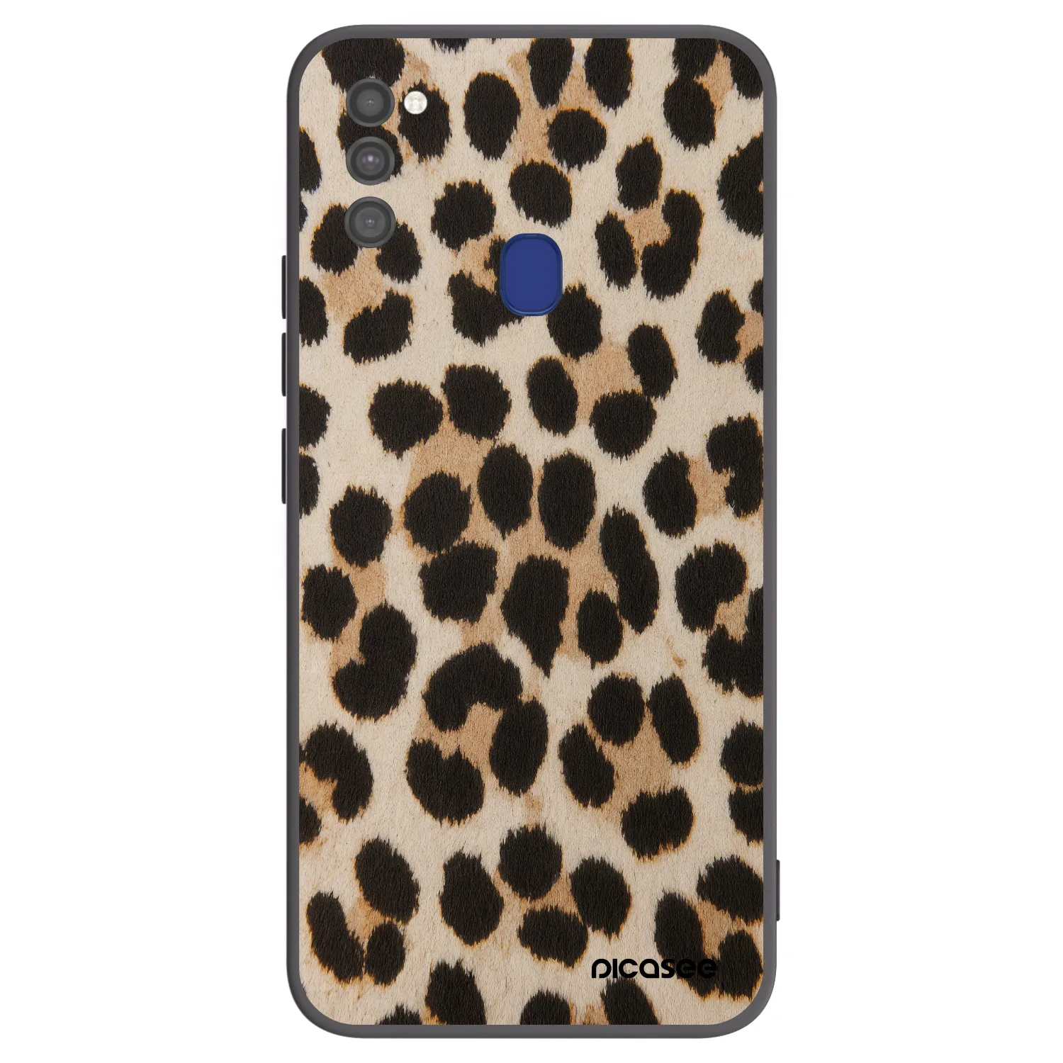 Picasee silikónový čierny obal pre Samsung Galaxy M21 M215F - Brown Tiger