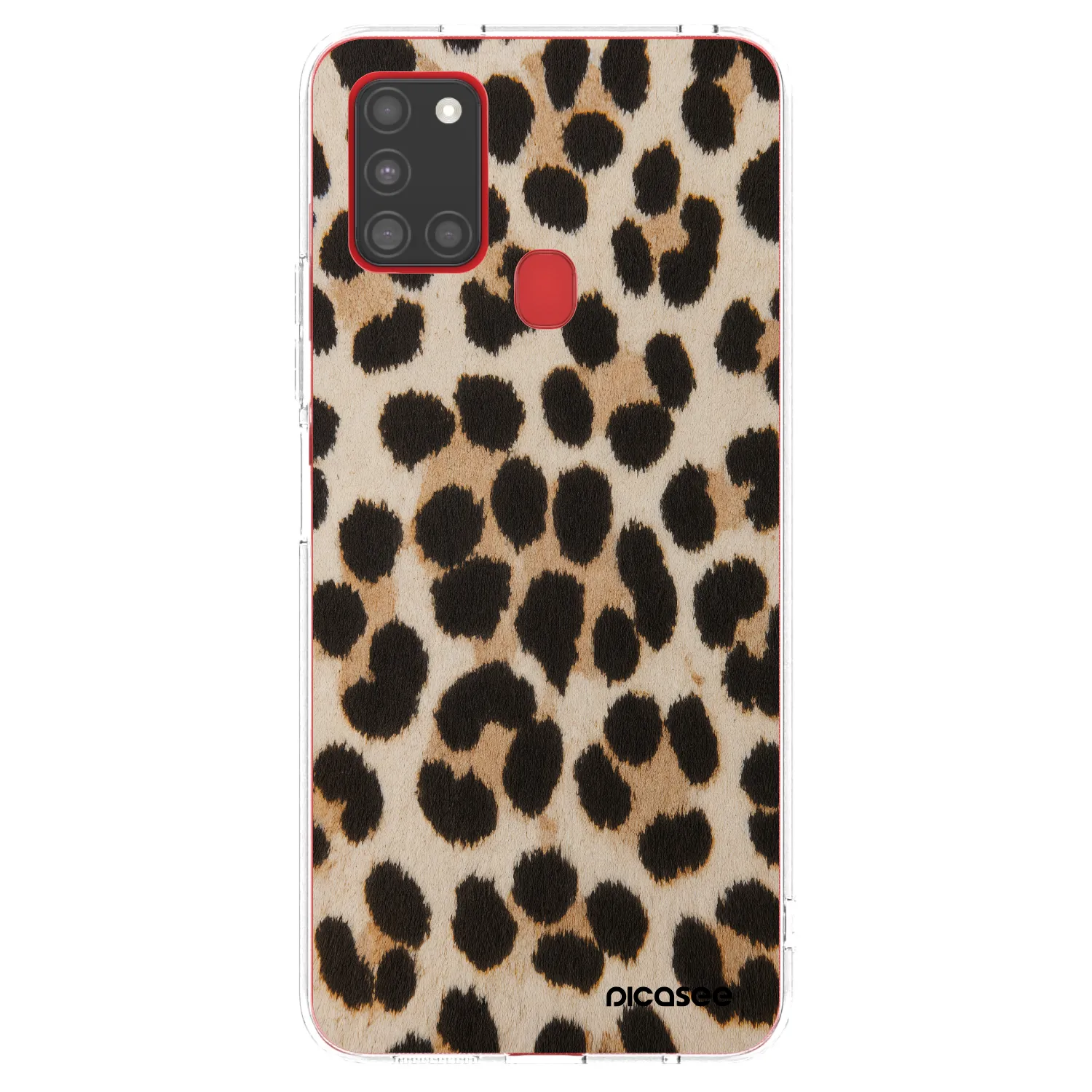 Picasee silikónový prehľadný obal pre Samsung Galaxy A21s - Brown Tiger