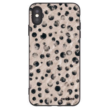 Picasee silikónový čierny obal pre Apple iPhone XS Max - Inked