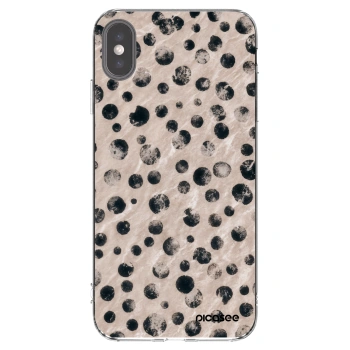 Picasee silikónový prehľadný obal pre Apple iPhone XS Max - Inked