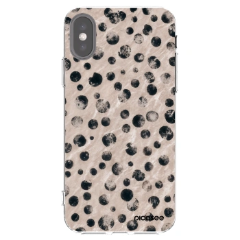 Picasee silikónový prehľadný obal pre Apple iPhone X/XS - Inked