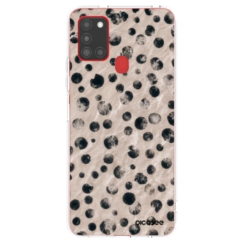 Picasee silikónový prehľadný obal pre Samsung Galaxy A21s - Inked