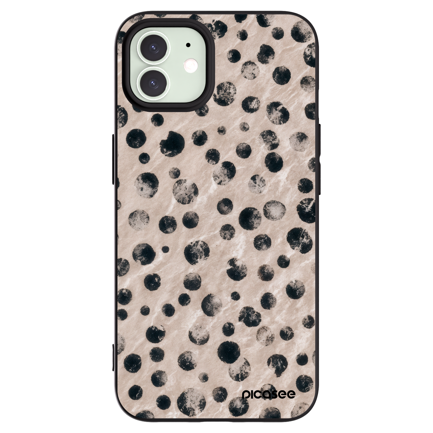Silikónový čierny obal pre Apple iPhone 12 Pro - Inked