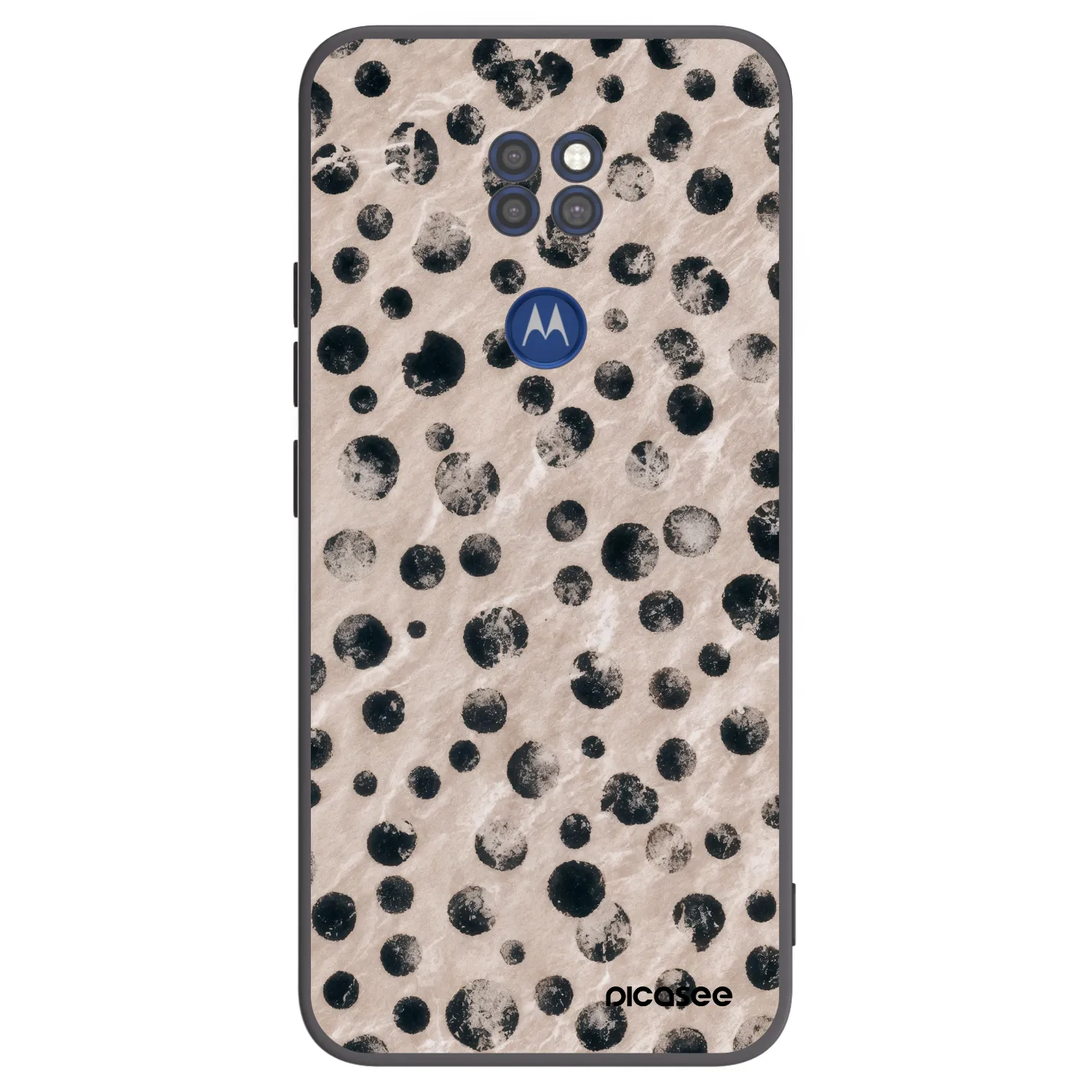 Picasee silikónový čierny obal pre Motorola Moto G9 Play - Inked