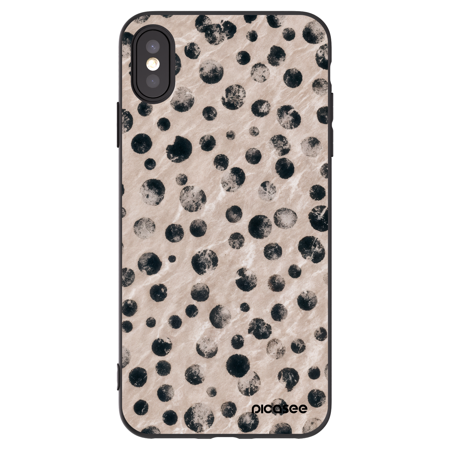 Picasee silikónový čierny obal pre Apple iPhone XS Max - Inked
