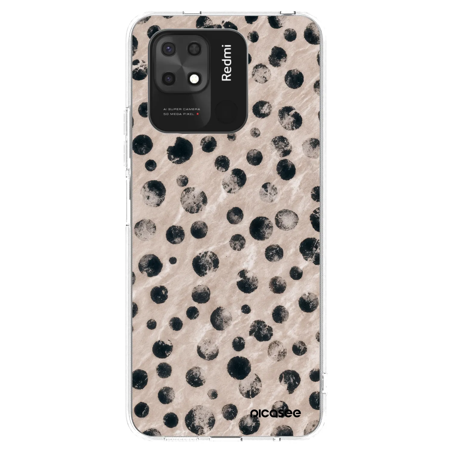 Silikónový prehľadný obal pre Xiaomi Redmi 10C - Inked