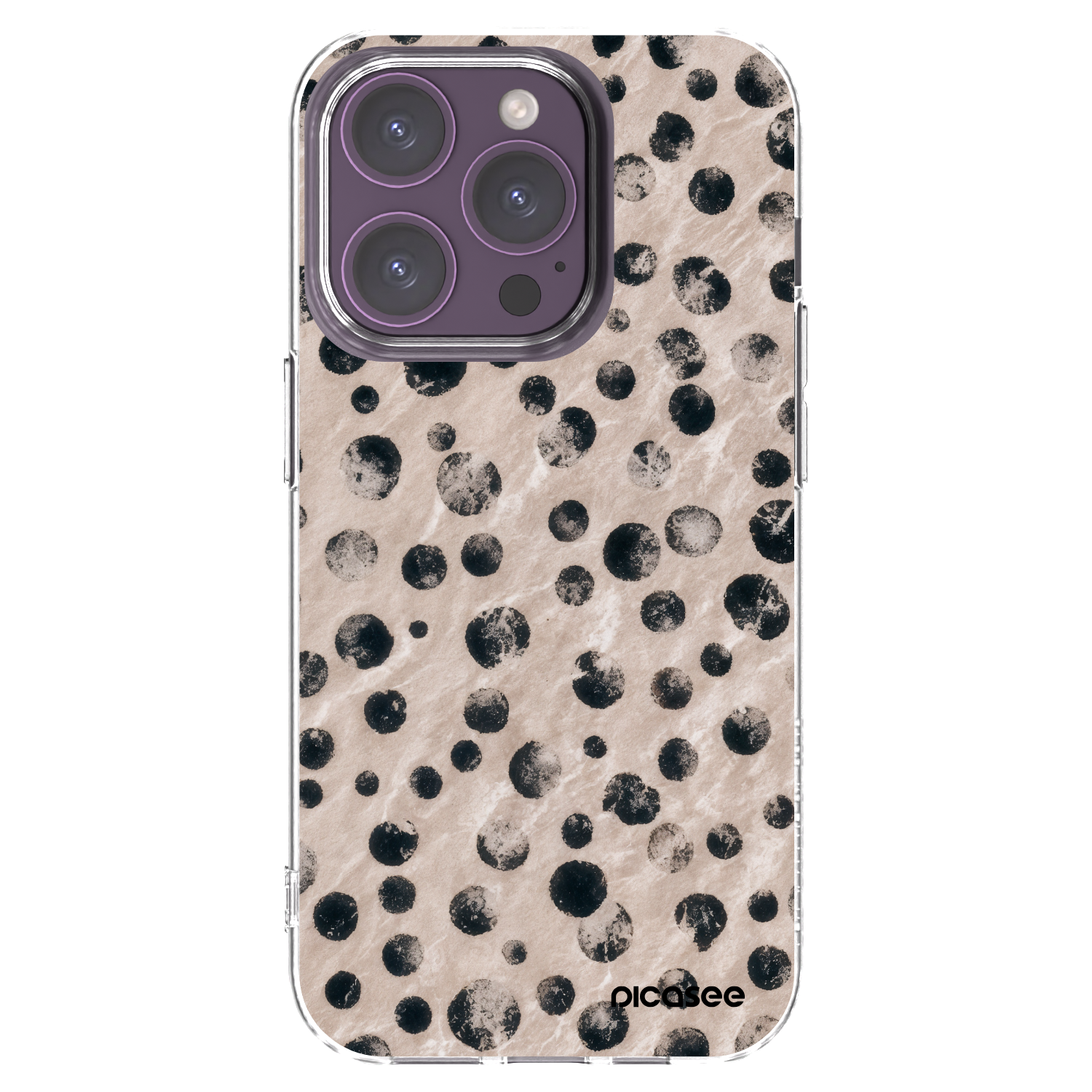 Picasee silikónový prehľadný obal pre Apple iPhone 14 Pro - Inked