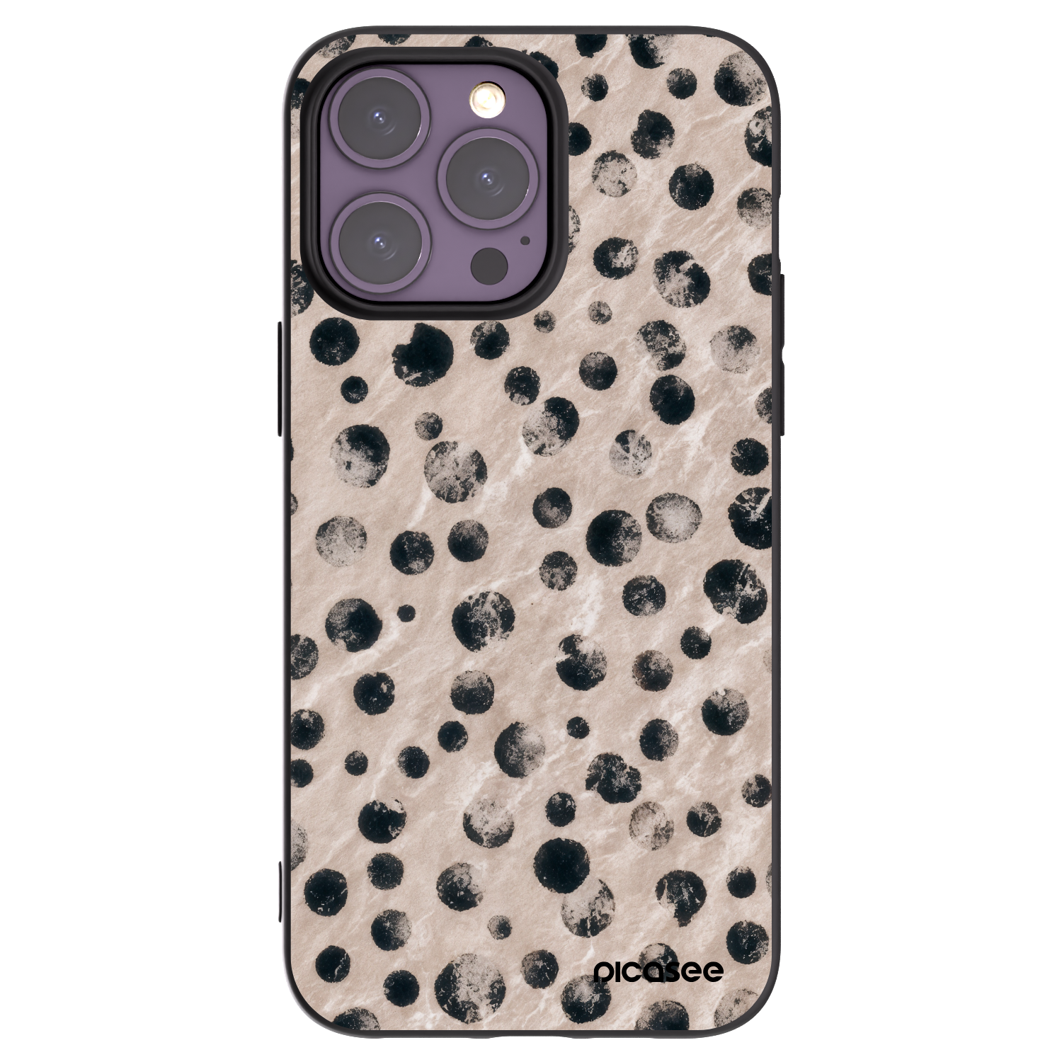 Picasee silikónový čierny obal pre Apple iPhone 14 Pro Max - Inked