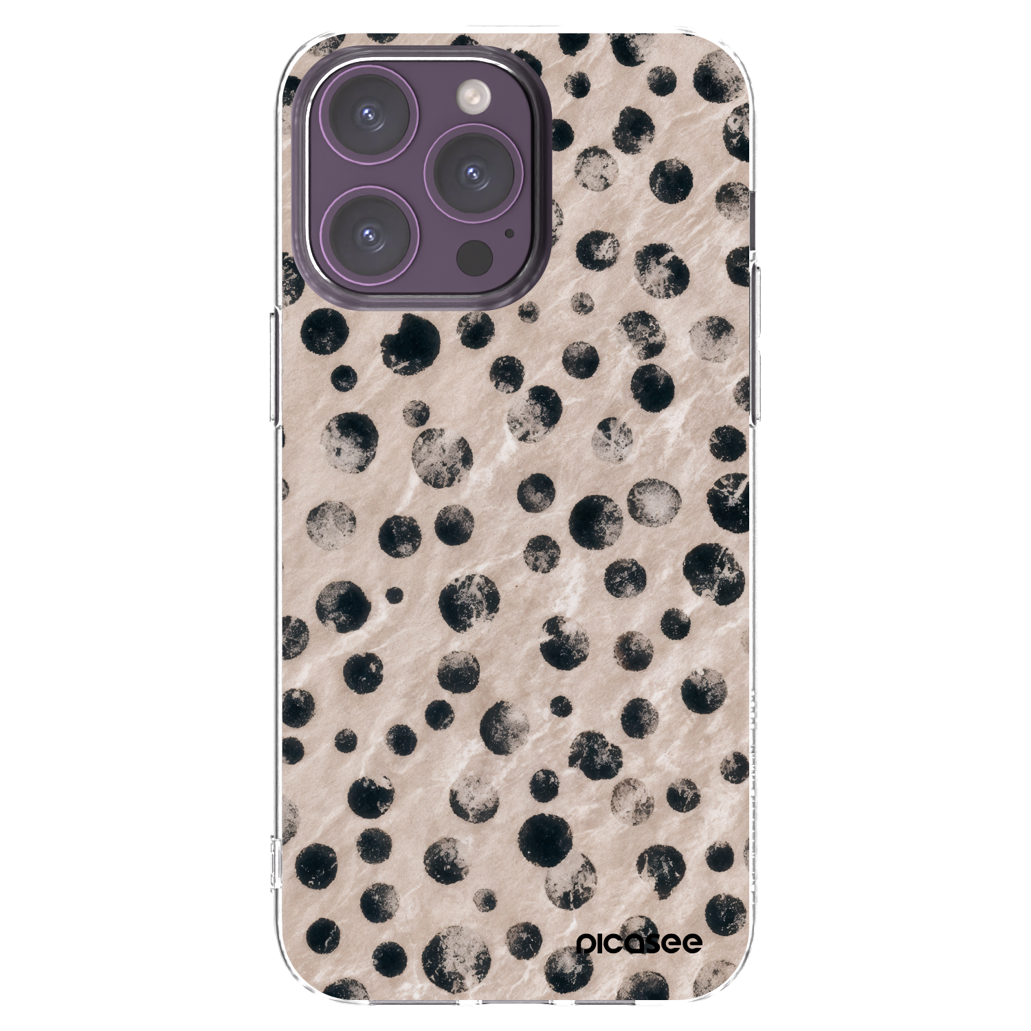 Picasee silikónový prehľadný obal pre Apple iPhone 14 Pro Max - Inked