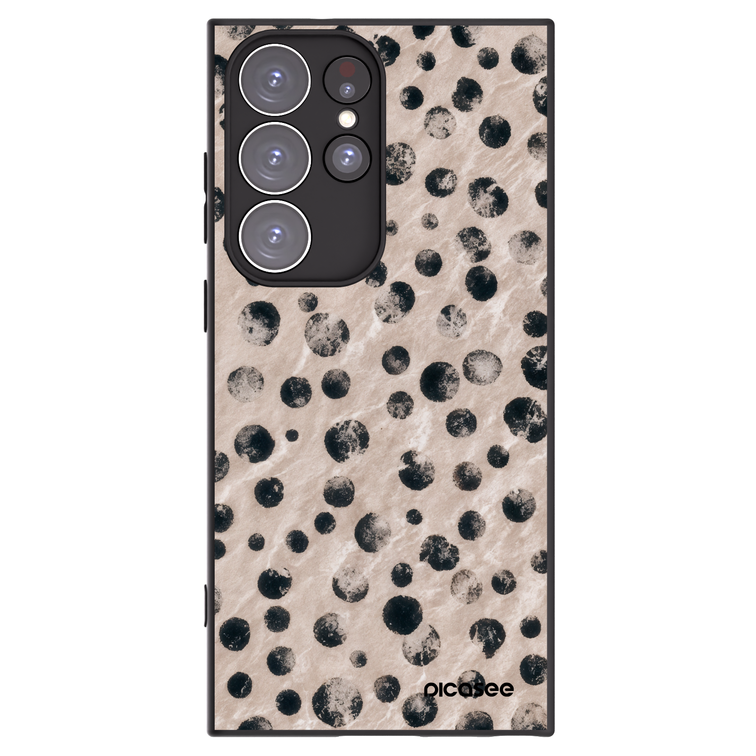 Picasee silikónový čierny obal pre Samsung Galaxy S23 Ultra 5G - Inked