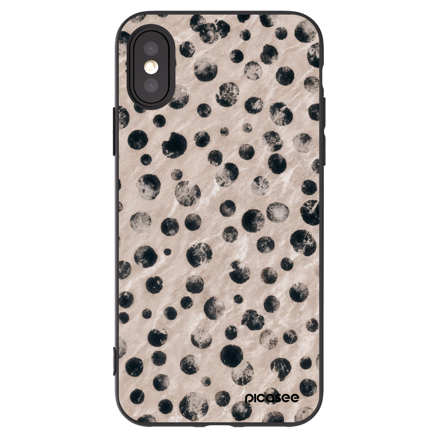 Picasee silikónový čierny obal pre Apple iPhone X/XS - Inked