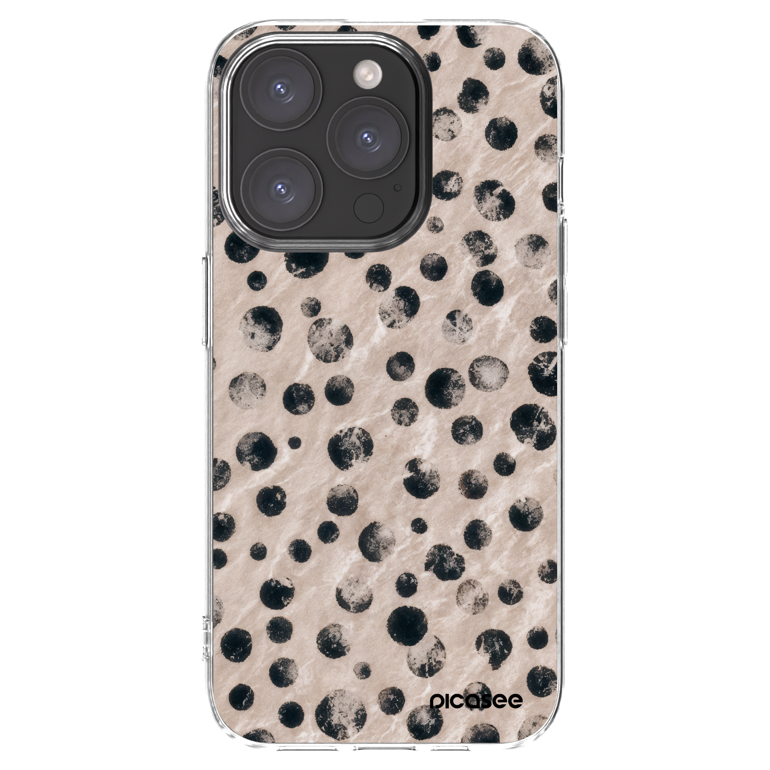 Picasee silikónový prehľadný obal pre Apple iPhone 15 Pro - Inked
